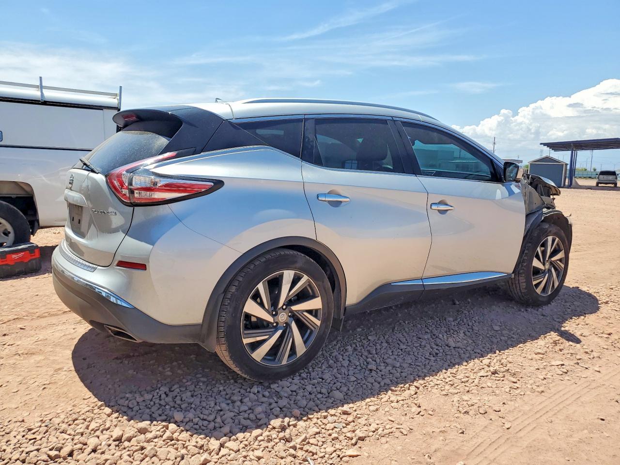 2015 Nissan Murano Platinum Серебряный vin: 5N1AZ2MG1FN227122