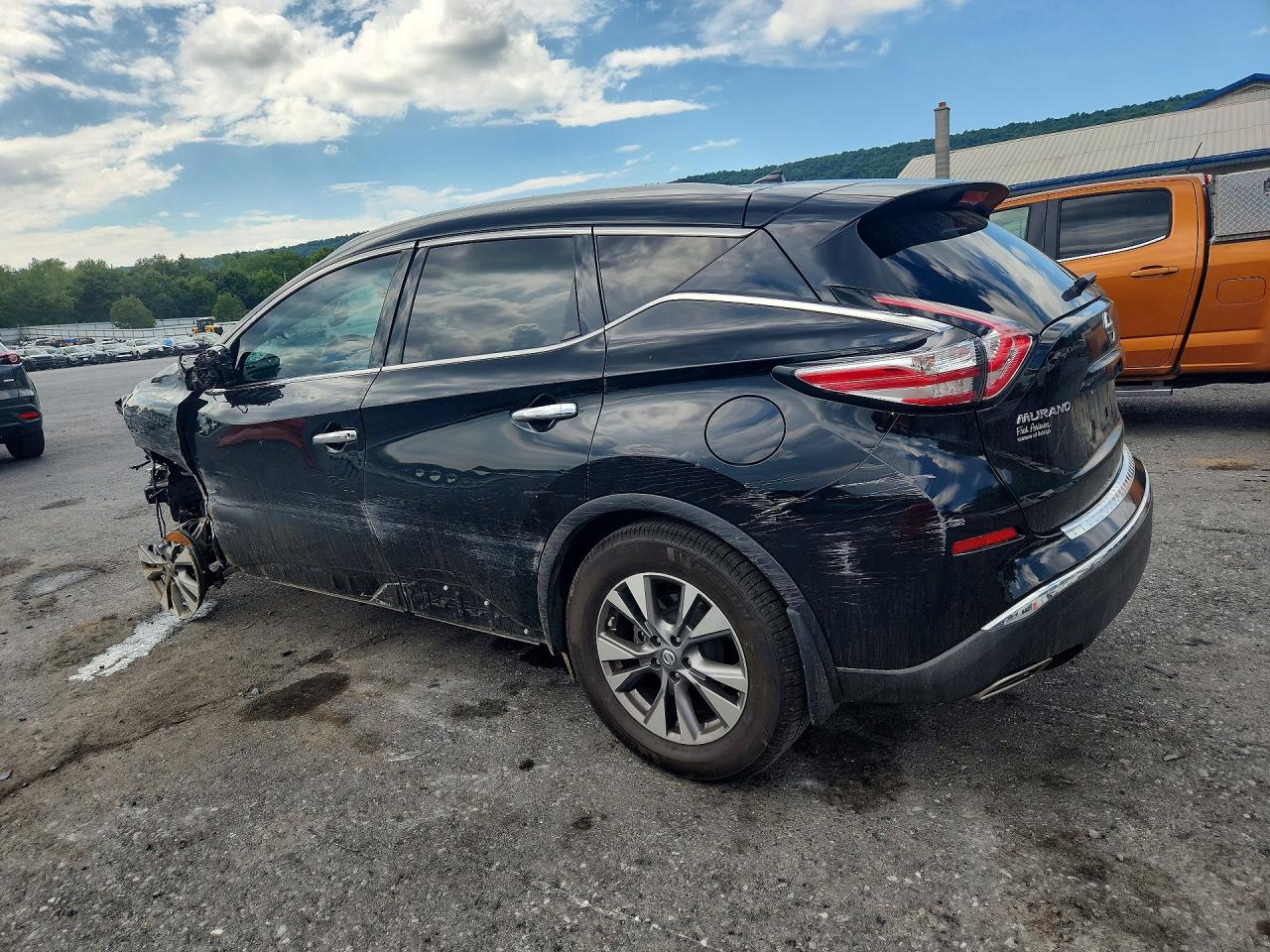 2015 Nissan Murano Sl Black vin: 5N1AZ2MG1FN233681