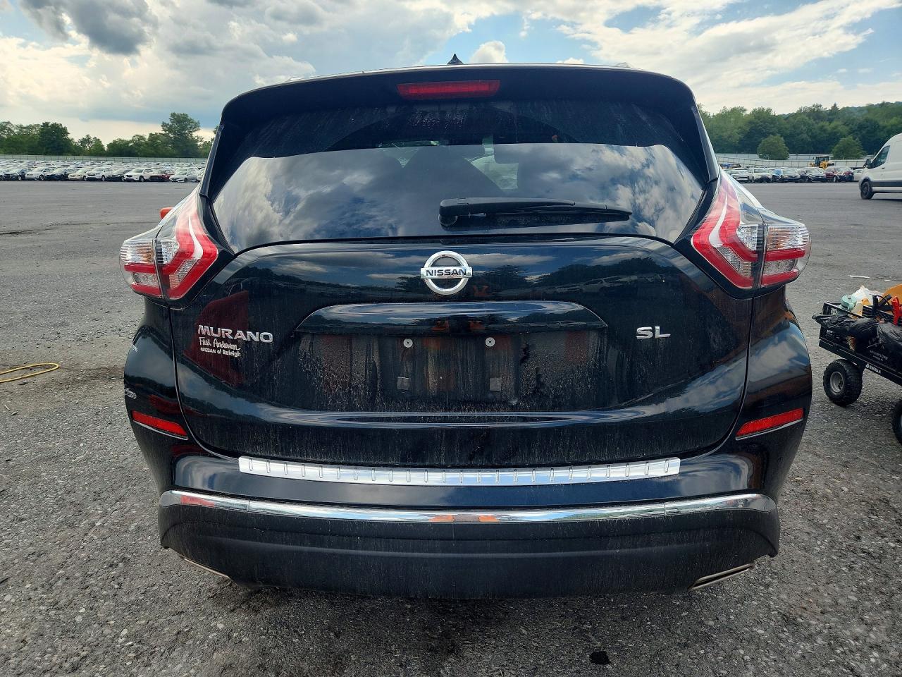 2015 Nissan Murano Sl Black vin: 5N1AZ2MG1FN233681