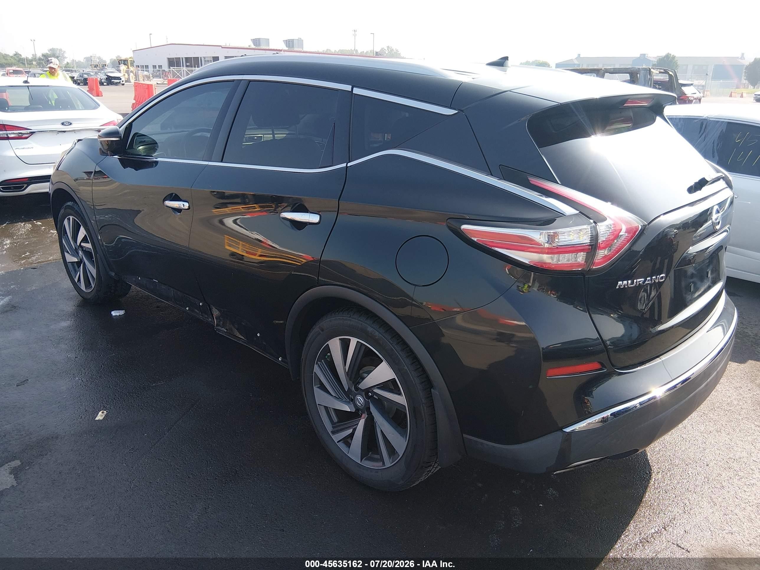 2015 Nissan Murano Platinum Black vin: 5N1AZ2MG1FN247600