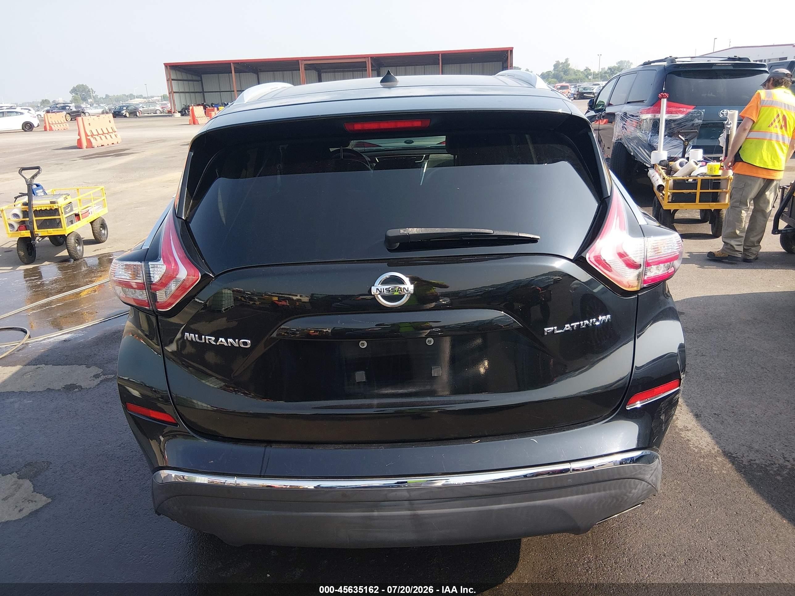 2015 Nissan Murano Platinum Black vin: 5N1AZ2MG1FN247600