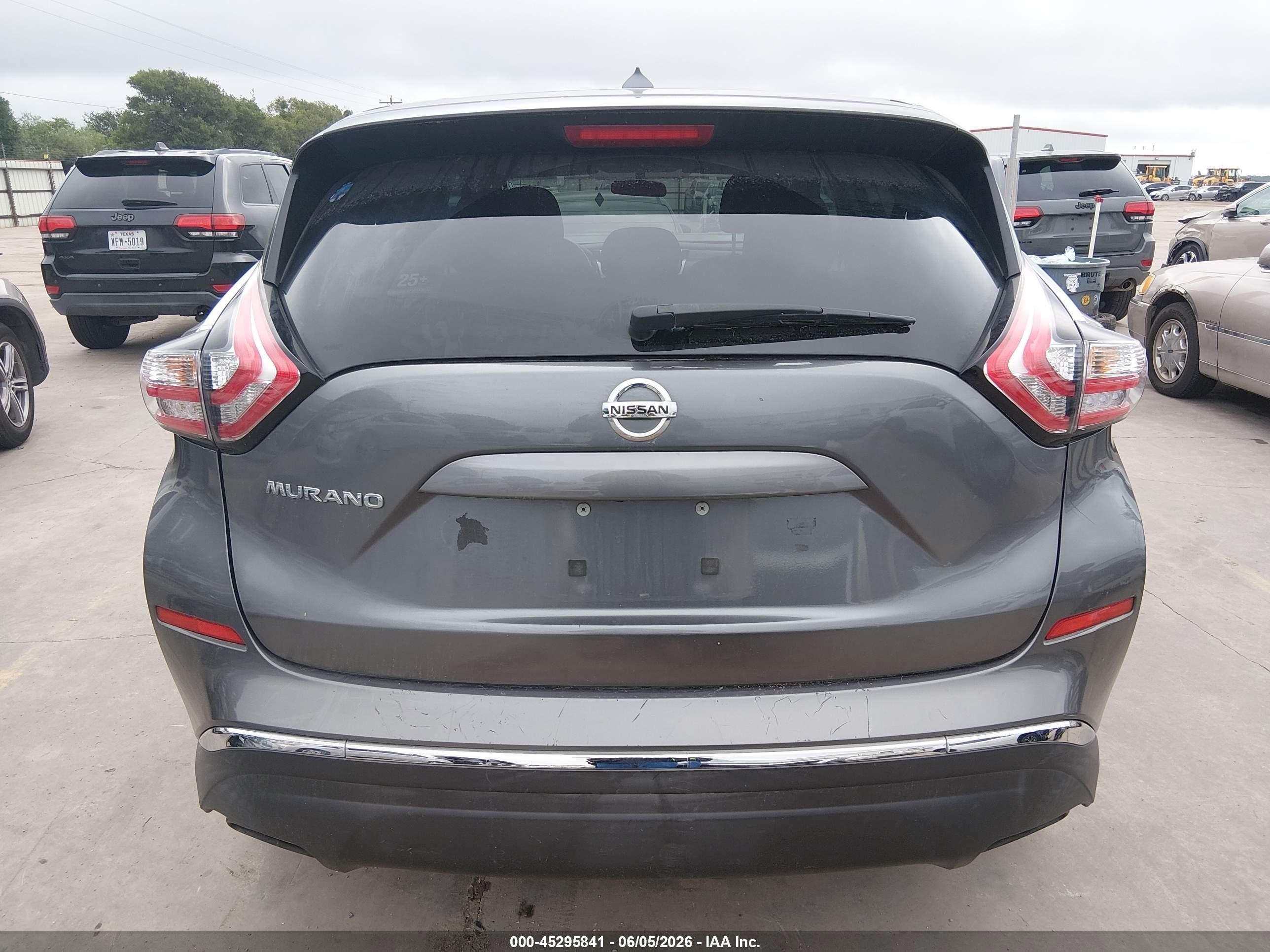 2015 Nissan Murano S Gray vin: 5N1AZ2MG1FN251985
