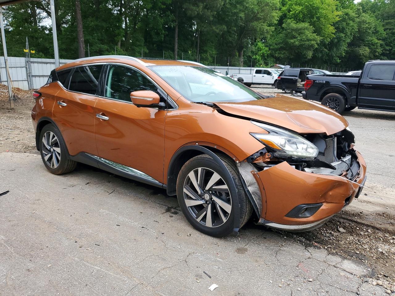 2015 Nissan Murano Platinum Orange vin: 5N1AZ2MG1FN259522