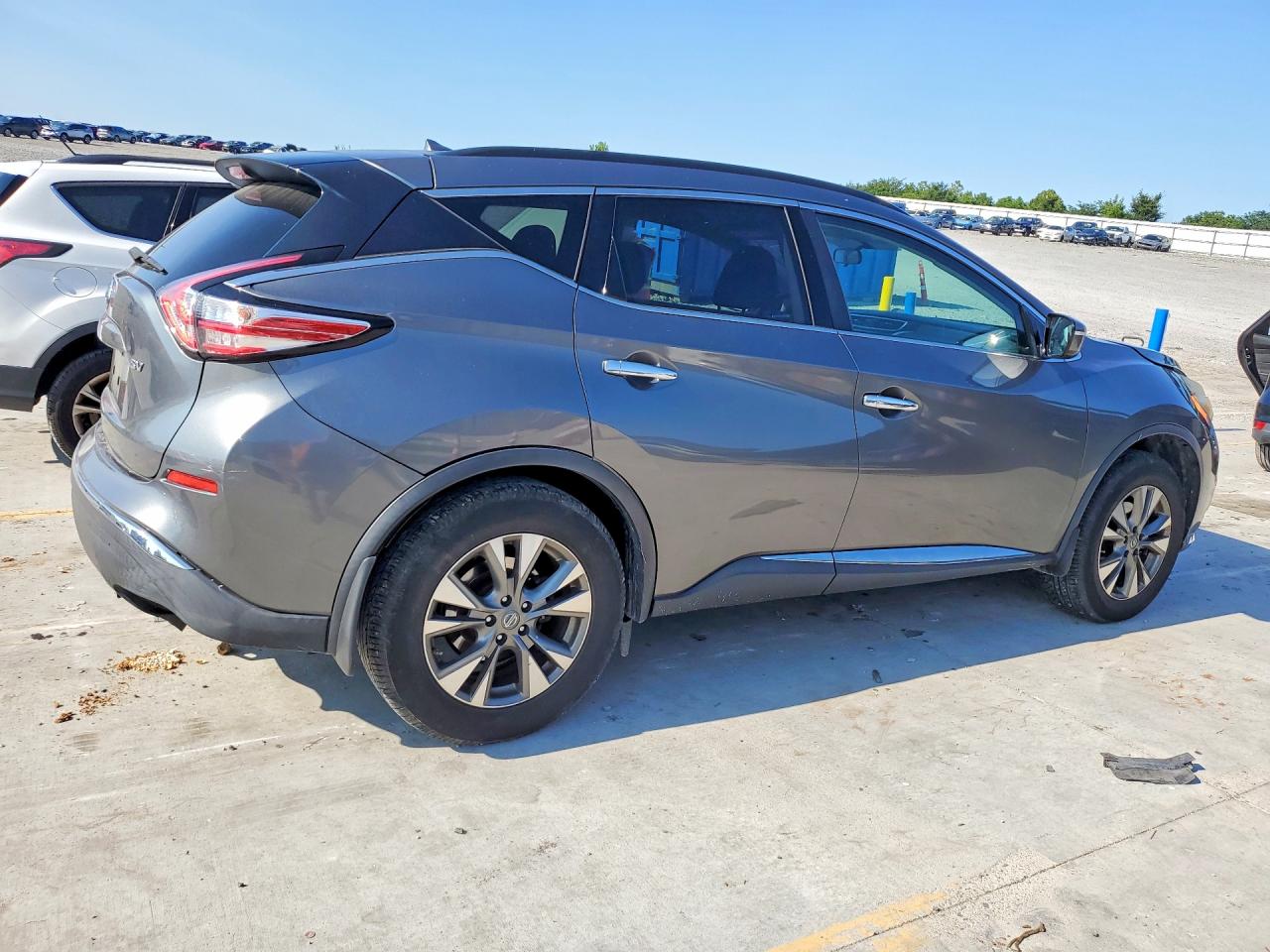 2015 Nissan Murano Sv Серый vin: 5N1AZ2MG1FN263277