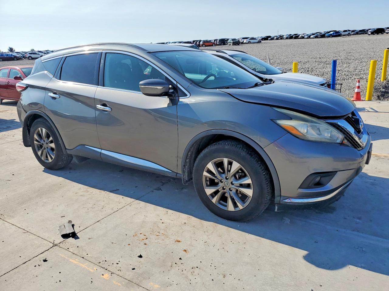 2015 Nissan Murano Sv Серый vin: 5N1AZ2MG1FN263277