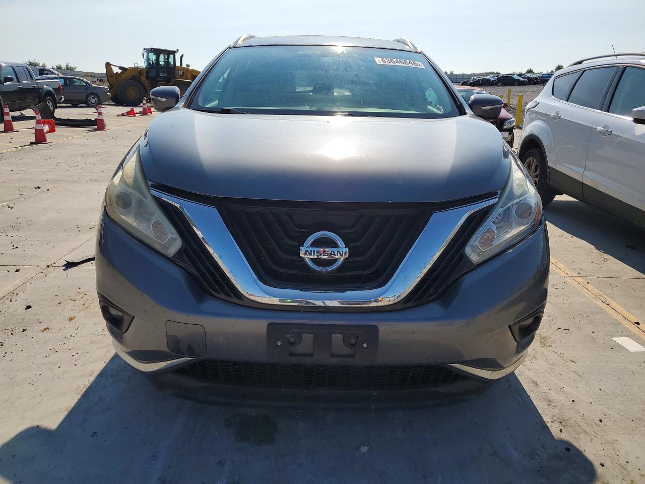 2015 Nissan Murano Sv Серый vin: 5N1AZ2MG1FN263277