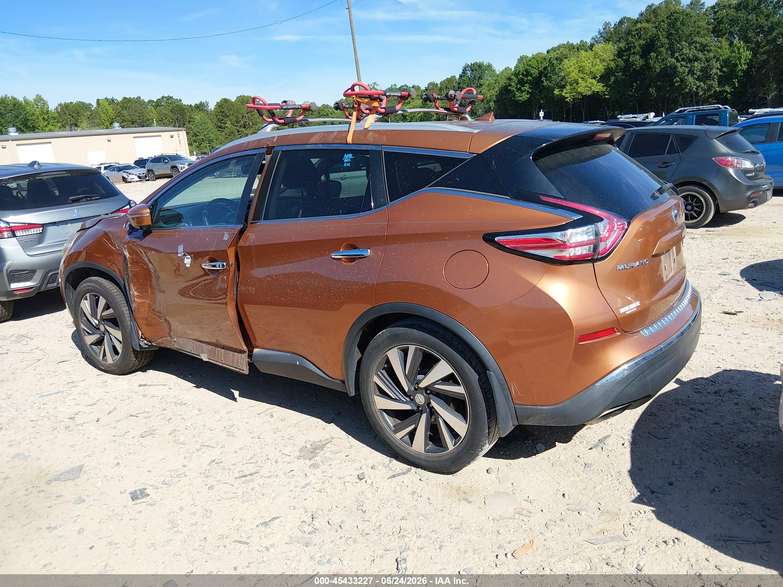 2015 Nissan Murano Platinum Orange vin: 5N1AZ2MG1FN273033