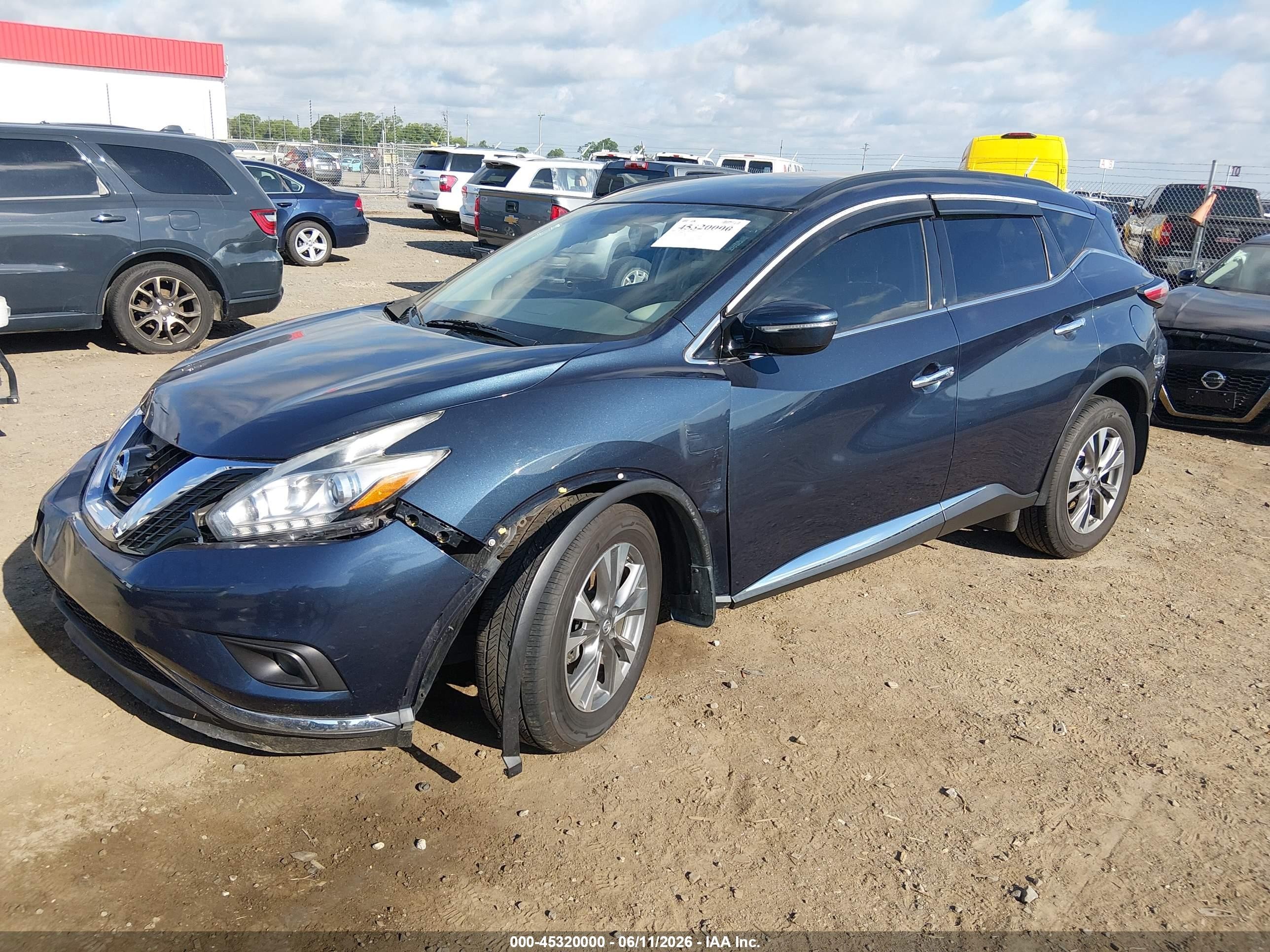 2015 Nissan Murano Sv Gray vin: 5N1AZ2MG1FN280306