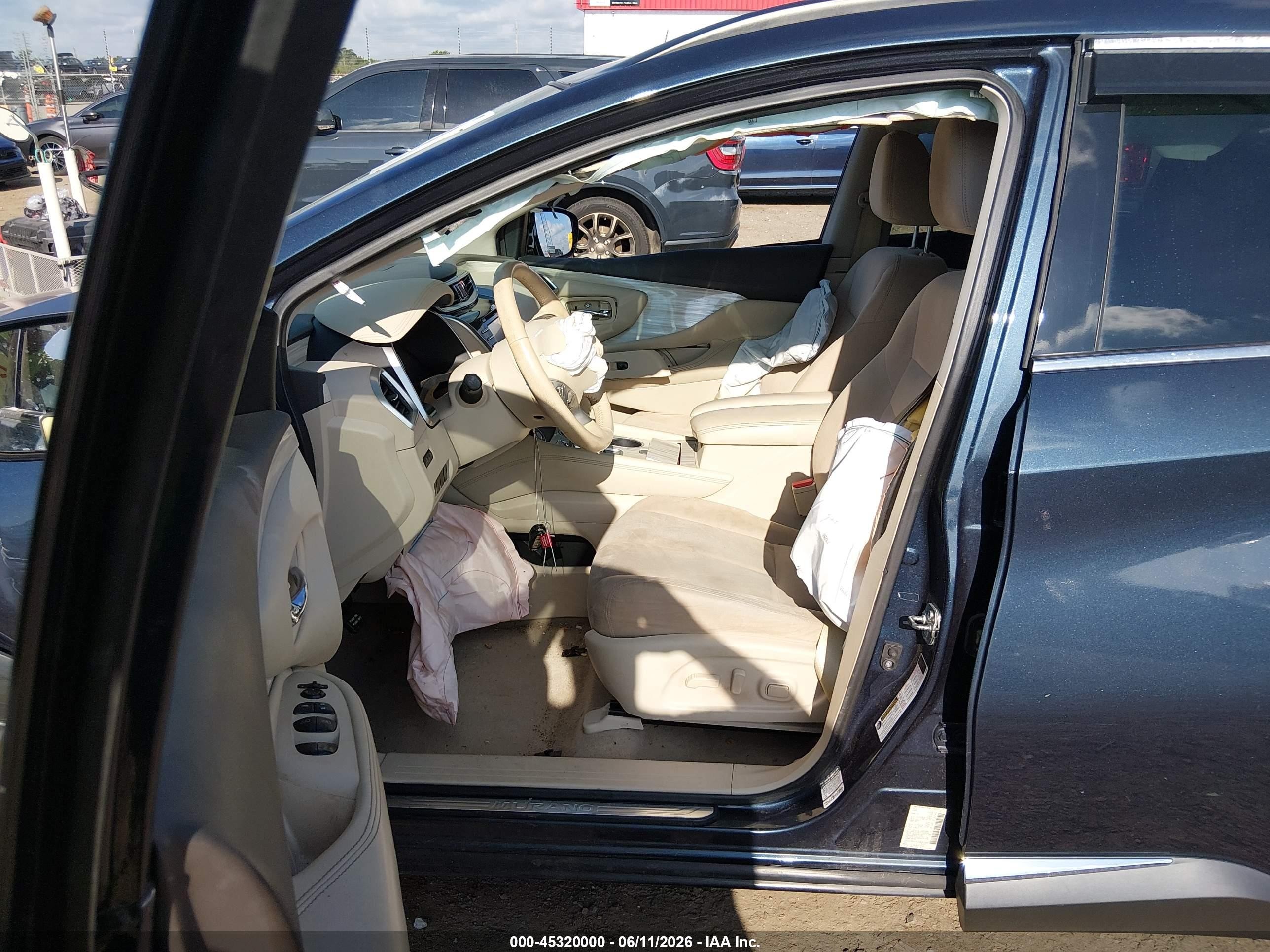 2015 Nissan Murano Sv Gray vin: 5N1AZ2MG1FN280306