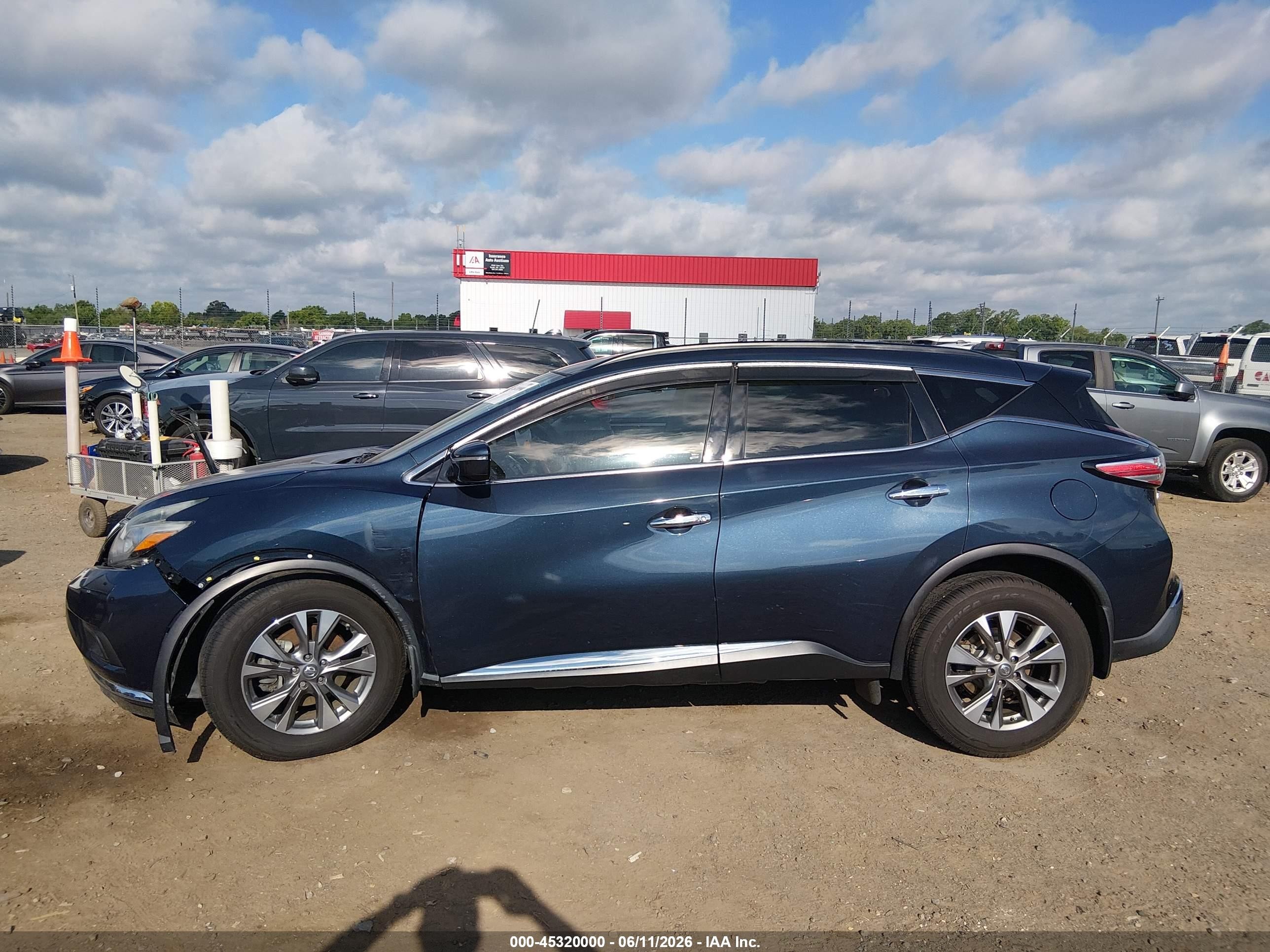 2015 Nissan Murano Sv Gray vin: 5N1AZ2MG1FN280306