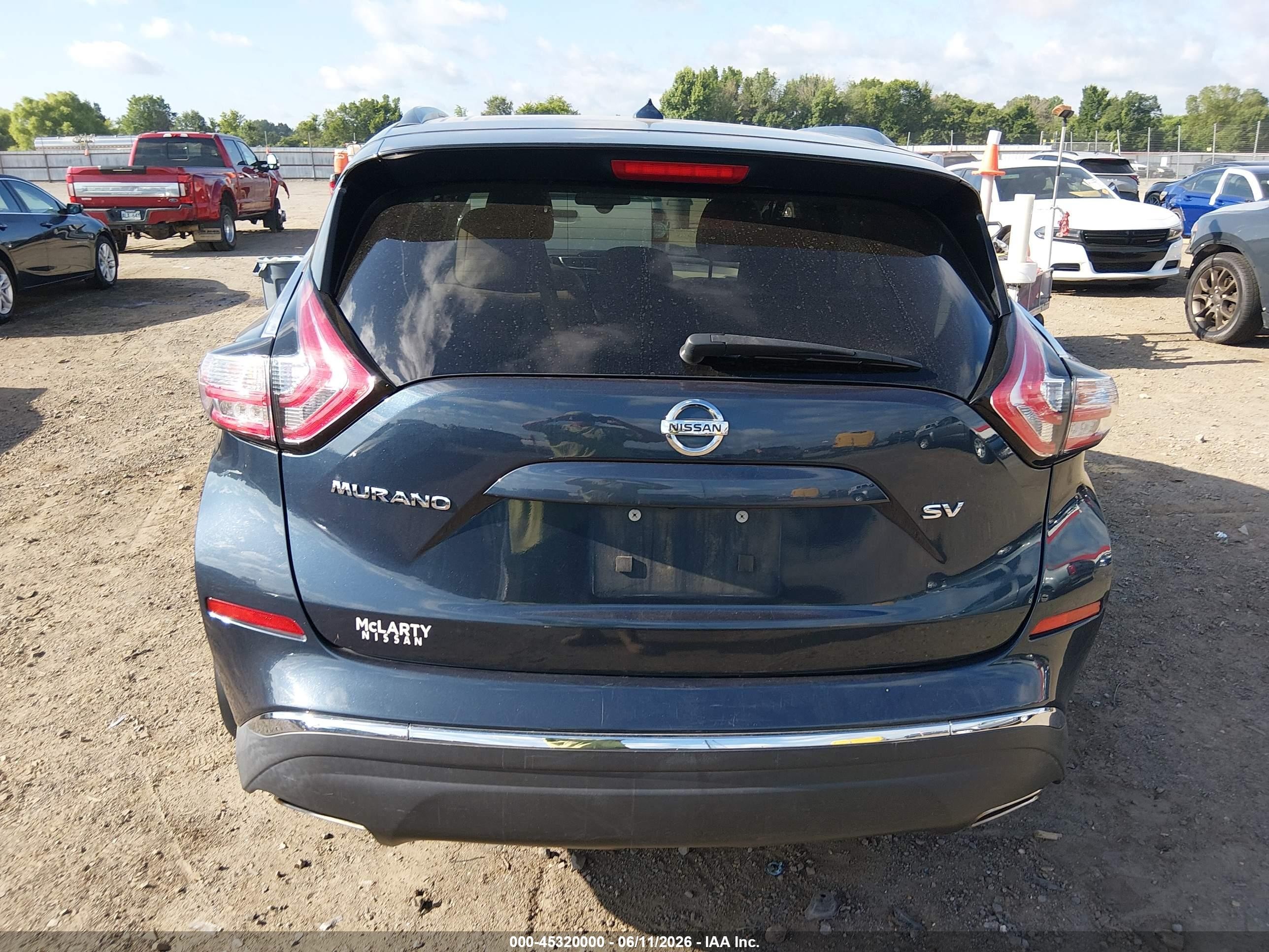 2015 Nissan Murano Sv Gray vin: 5N1AZ2MG1FN280306