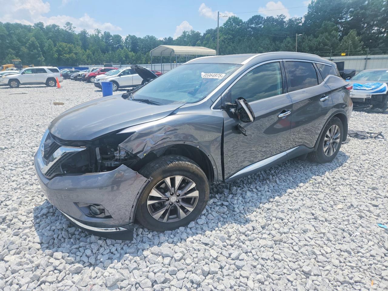 2015 Nissan Murano Sl Gray vin: 5N1AZ2MG2FN206795