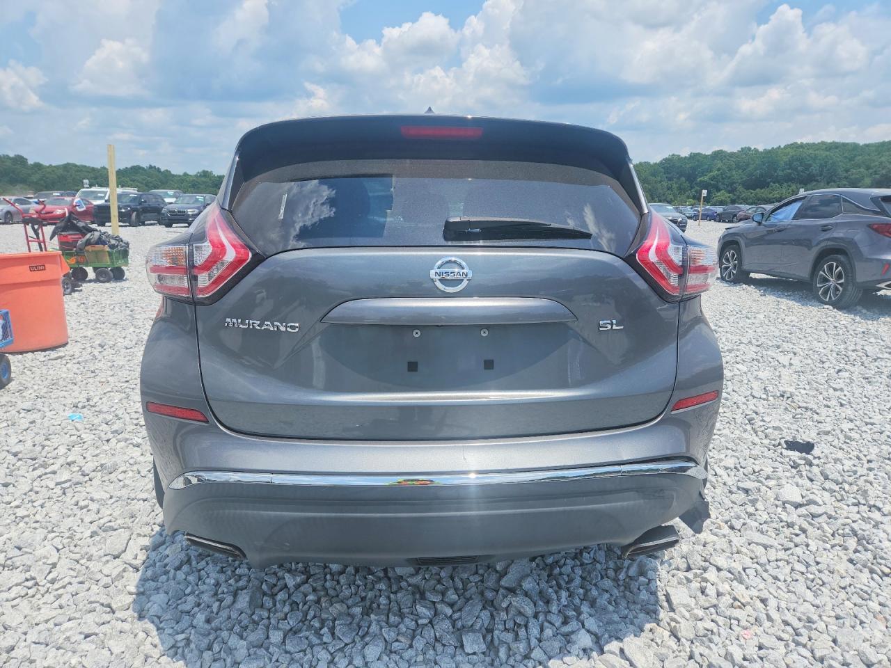 2015 Nissan Murano Sl Gray vin: 5N1AZ2MG2FN206795