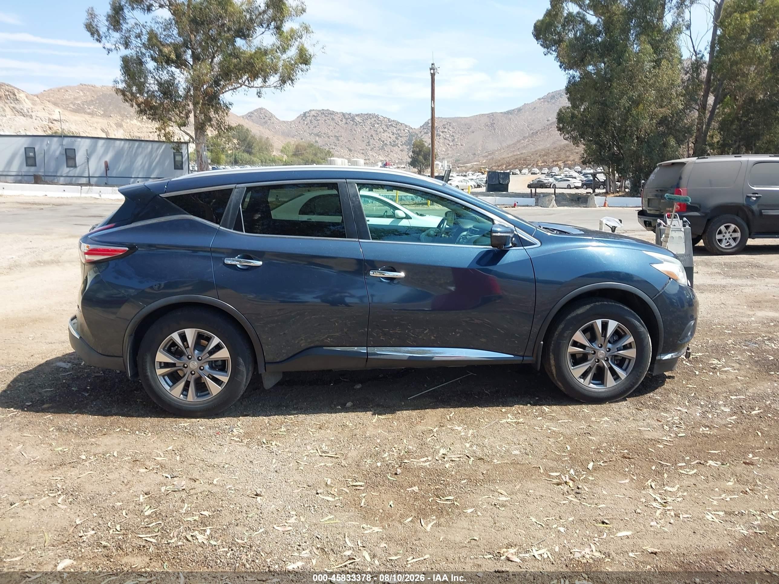 2015 Nissan Murano Sl Blue vin: 5N1AZ2MG2FN212015