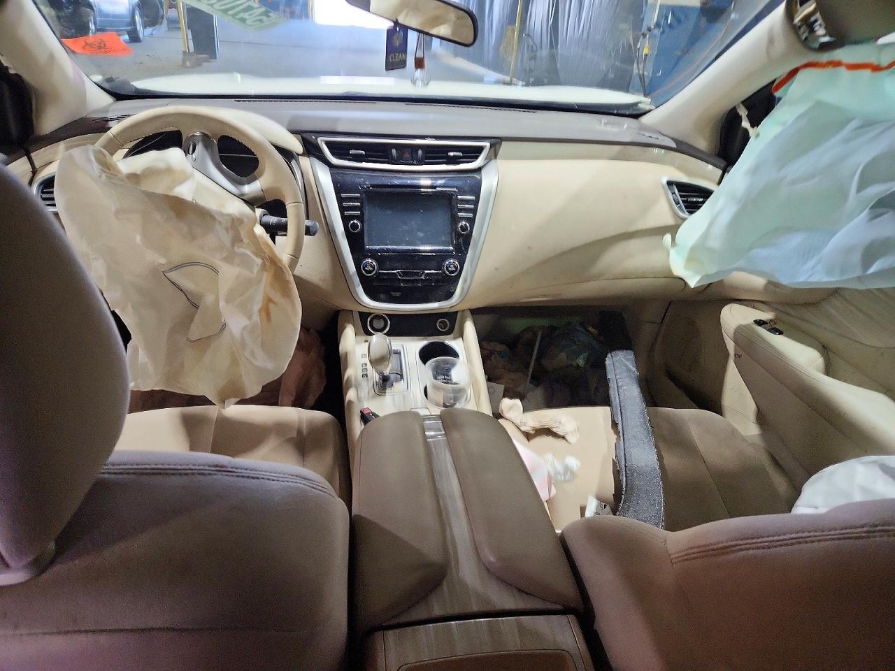 2015 Nissan Murano Sv Белый vin: 5N1AZ2MG2FN223385