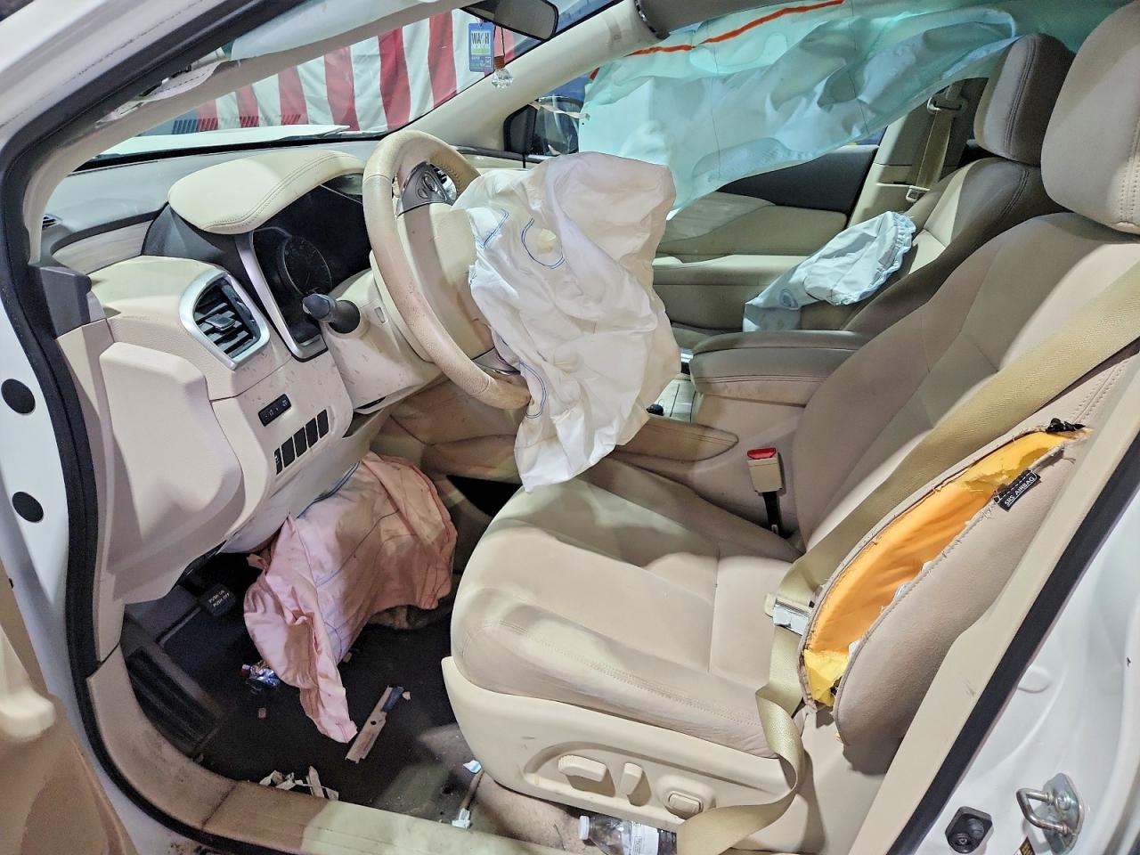 2015 Nissan Murano Sv Белый vin: 5N1AZ2MG2FN223385