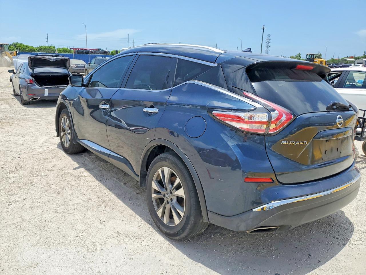 2015 Nissan Murano Sl Blue vin: 5N1AZ2MG2FN234550
