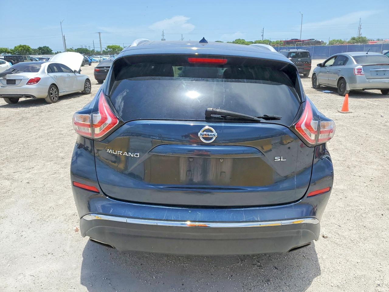 2015 Nissan Murano Sl Blue vin: 5N1AZ2MG2FN234550