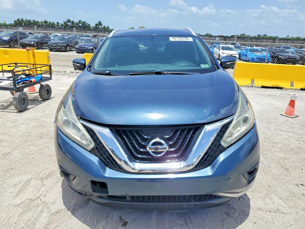 2015 Nissan Murano Sl Blue vin: 5N1AZ2MG2FN234550