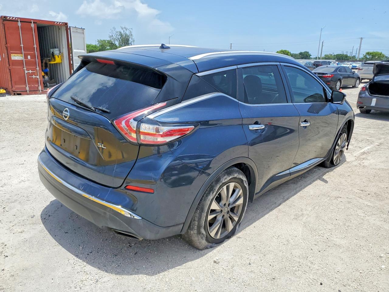 2015 Nissan Murano Sl Blue vin: 5N1AZ2MG2FN234550