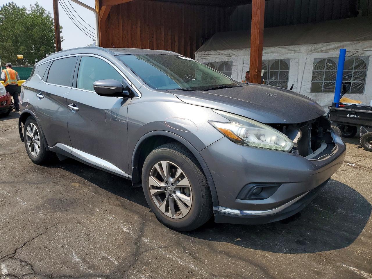 2015 Nissan Murano Sv Gray vin: 5N1AZ2MG2FN237108