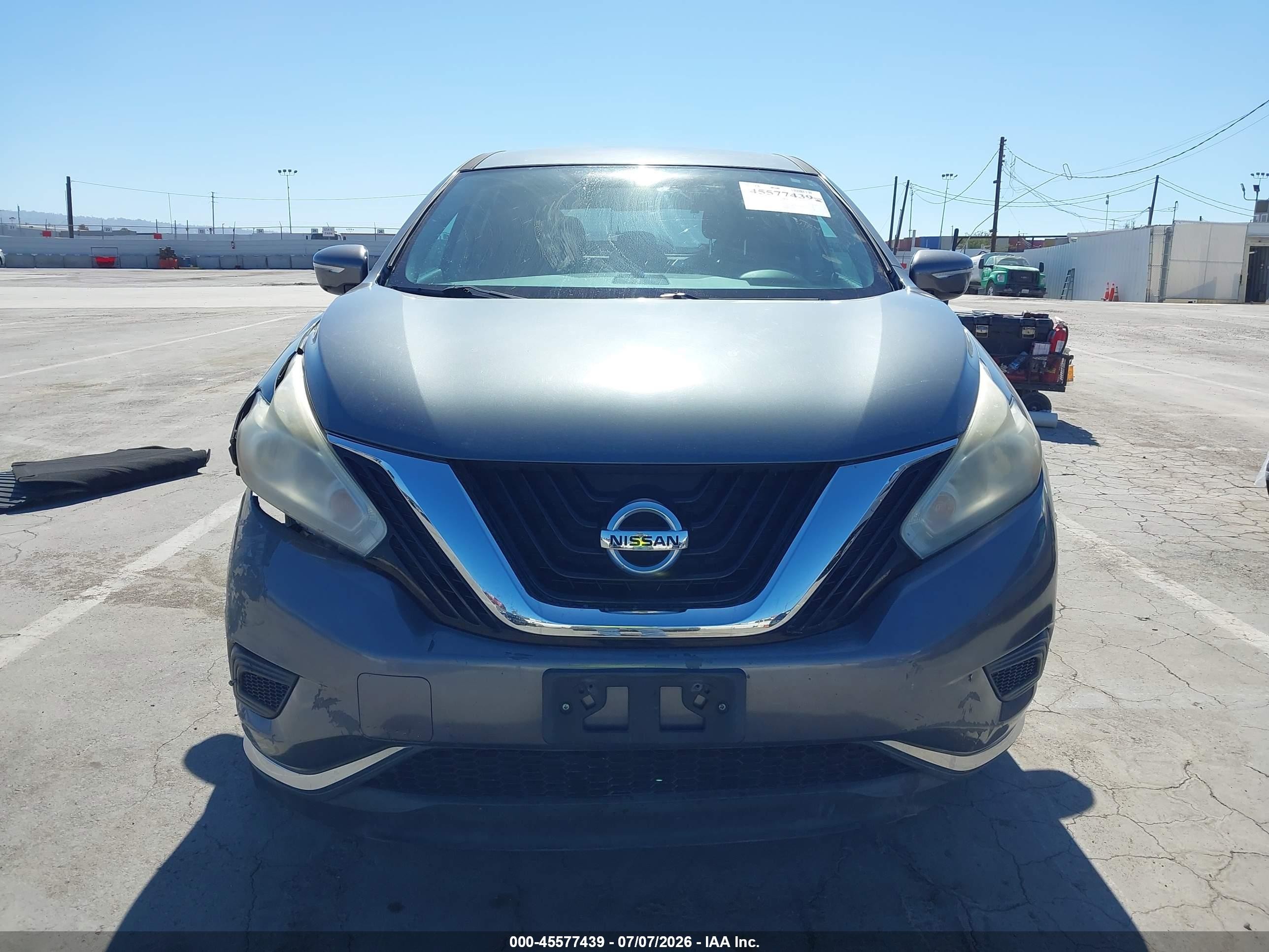 2015 Nissan Murano S Gray vin: 5N1AZ2MG2FN250666
