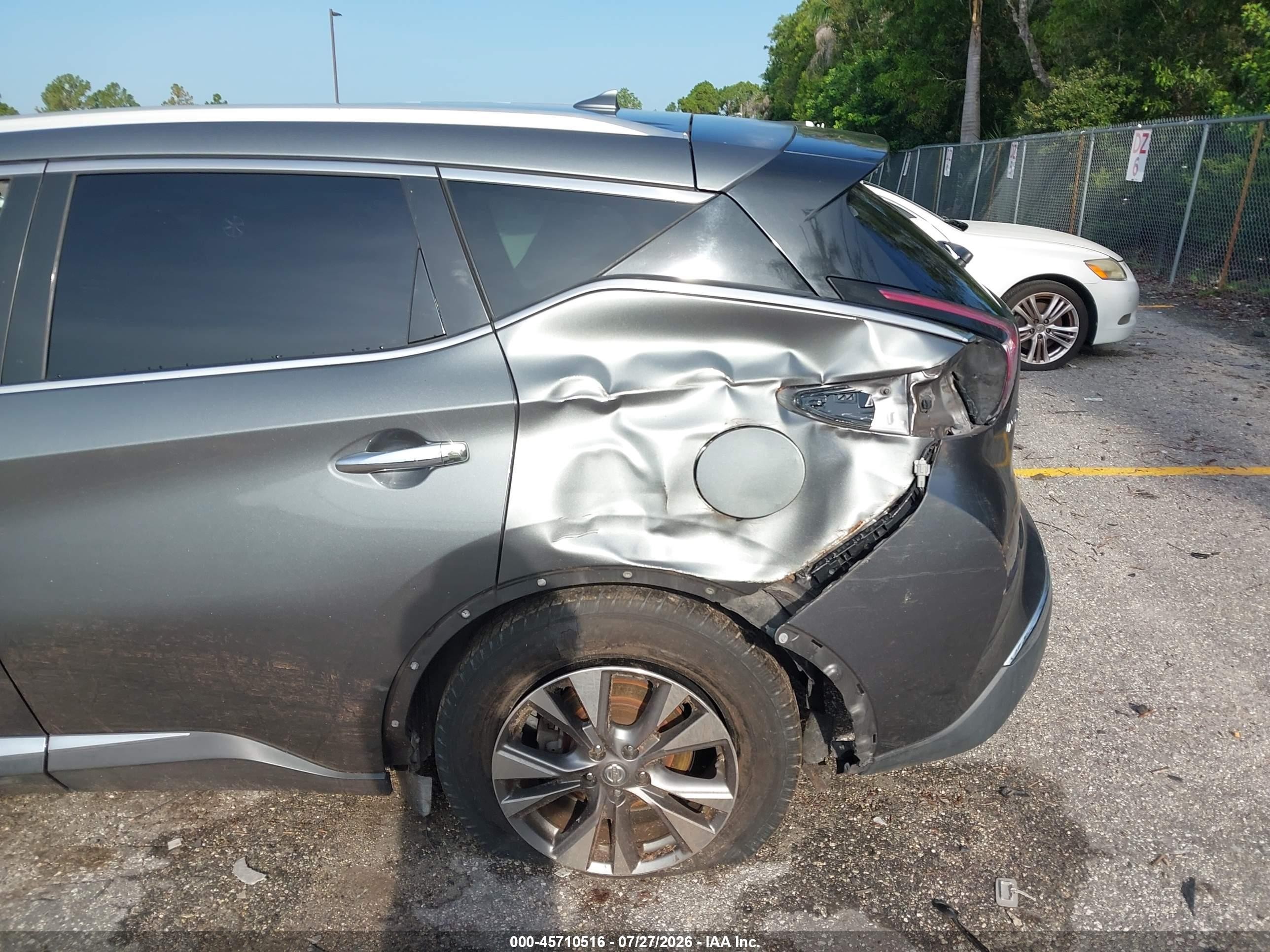 2015 Nissan Murano Sl Gray vin: 5N1AZ2MG2FN251980