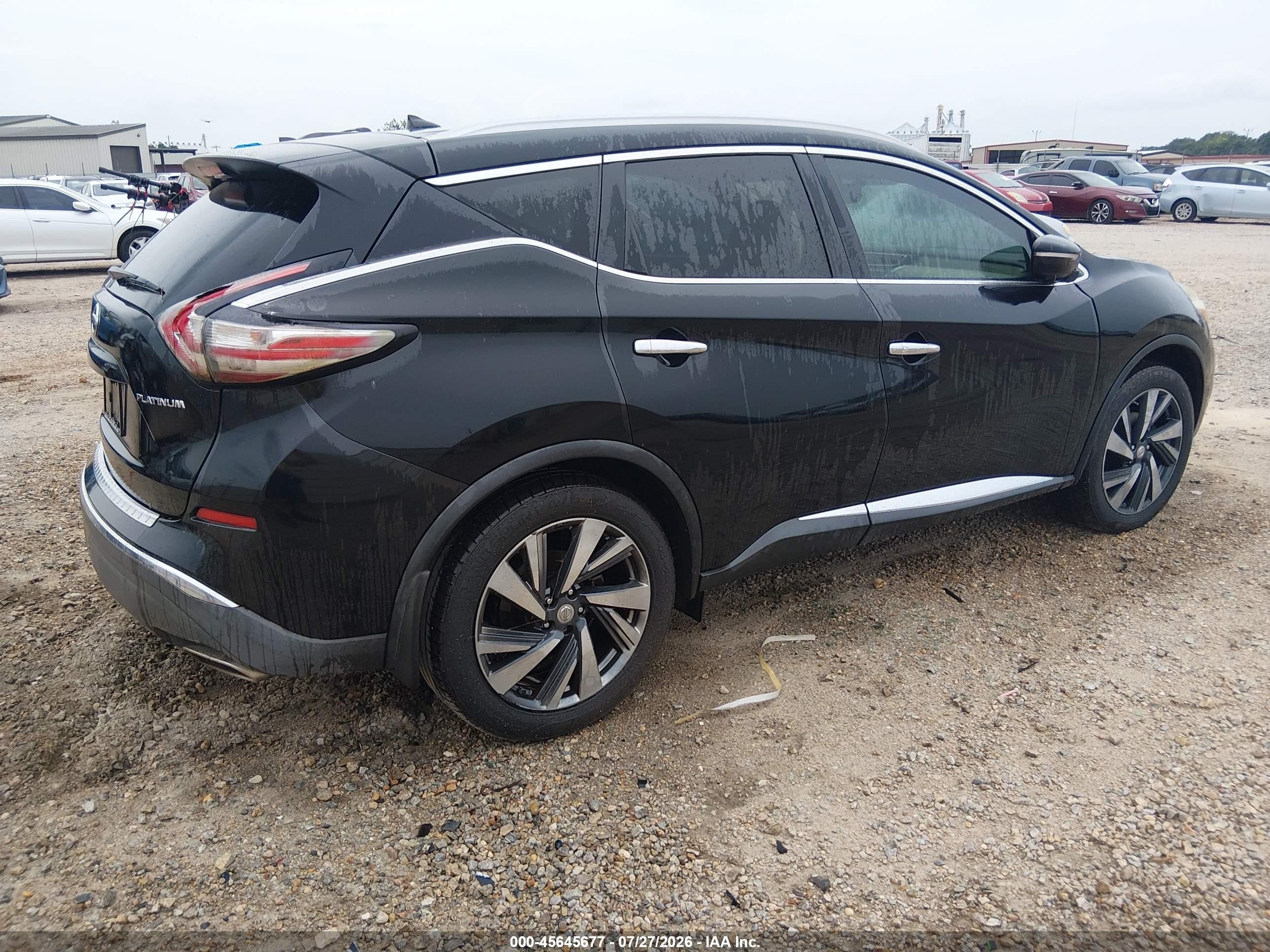 2015 Nissan Murano Platinum Black vin: 5N1AZ2MG2FN261361