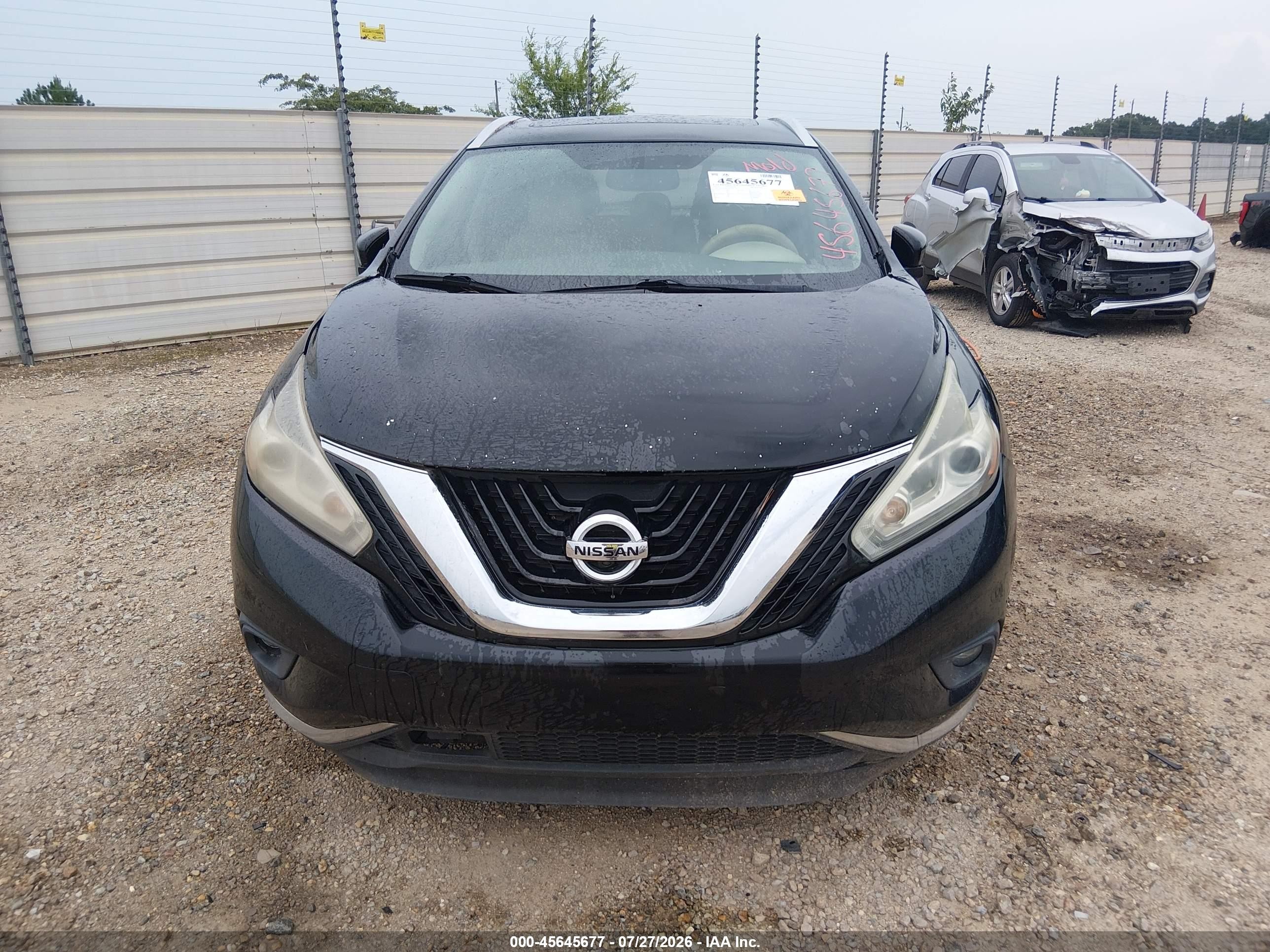 2015 Nissan Murano Platinum Black vin: 5N1AZ2MG2FN261361