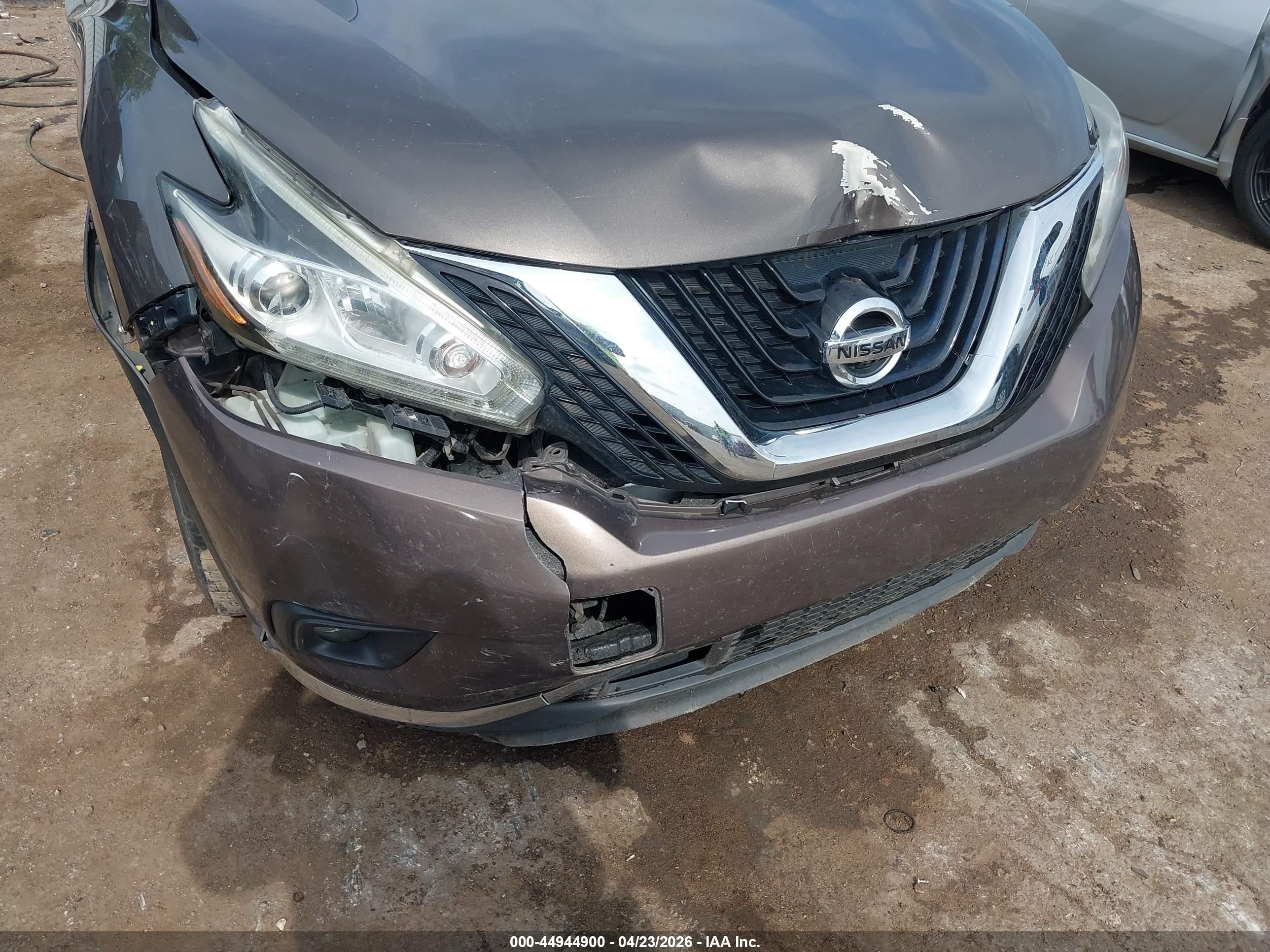 2015 Nissan Murano Sl Gray vin: 5N1AZ2MG2FN277642