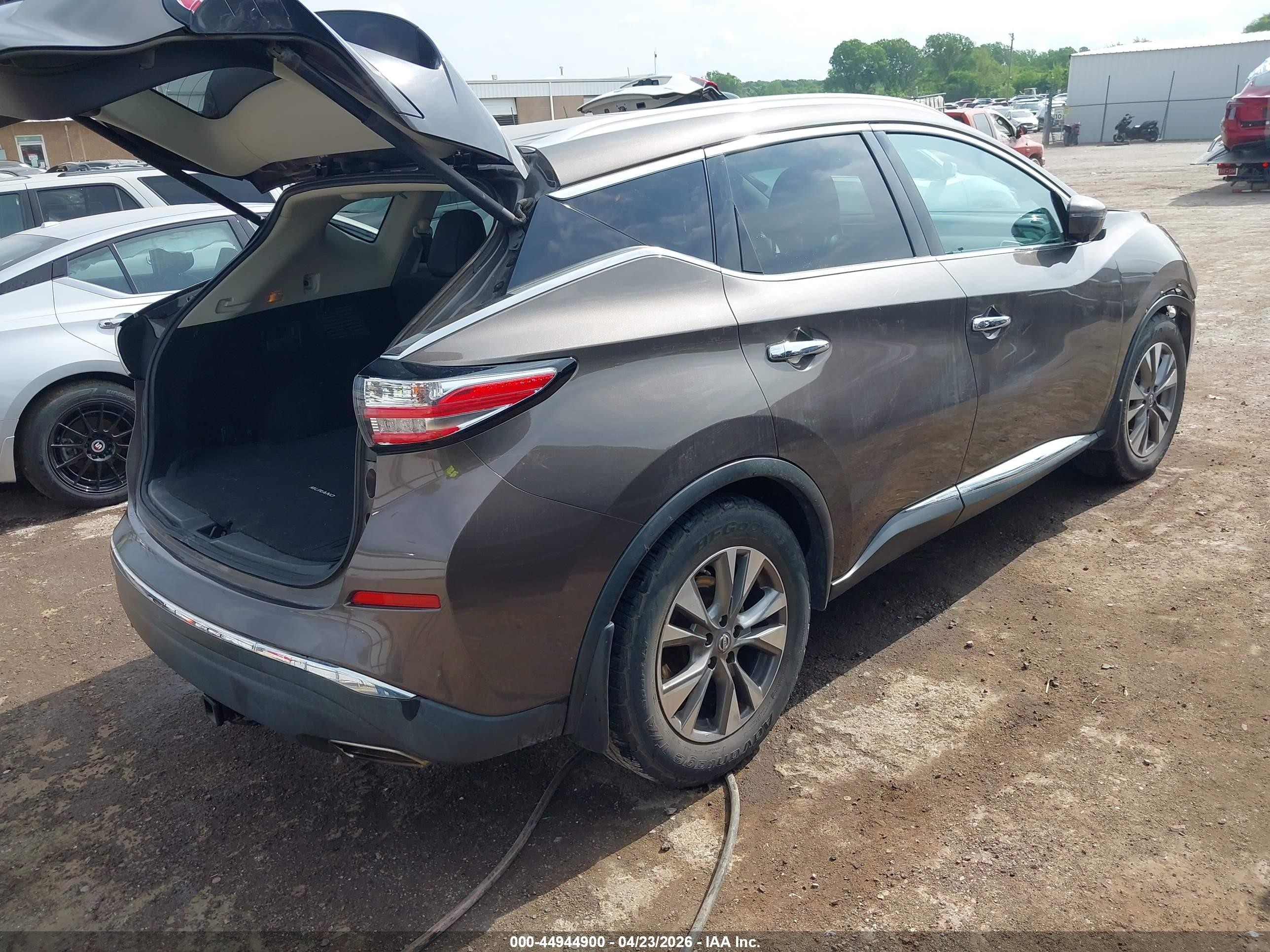 2015 Nissan Murano Sl Gray vin: 5N1AZ2MG2FN277642