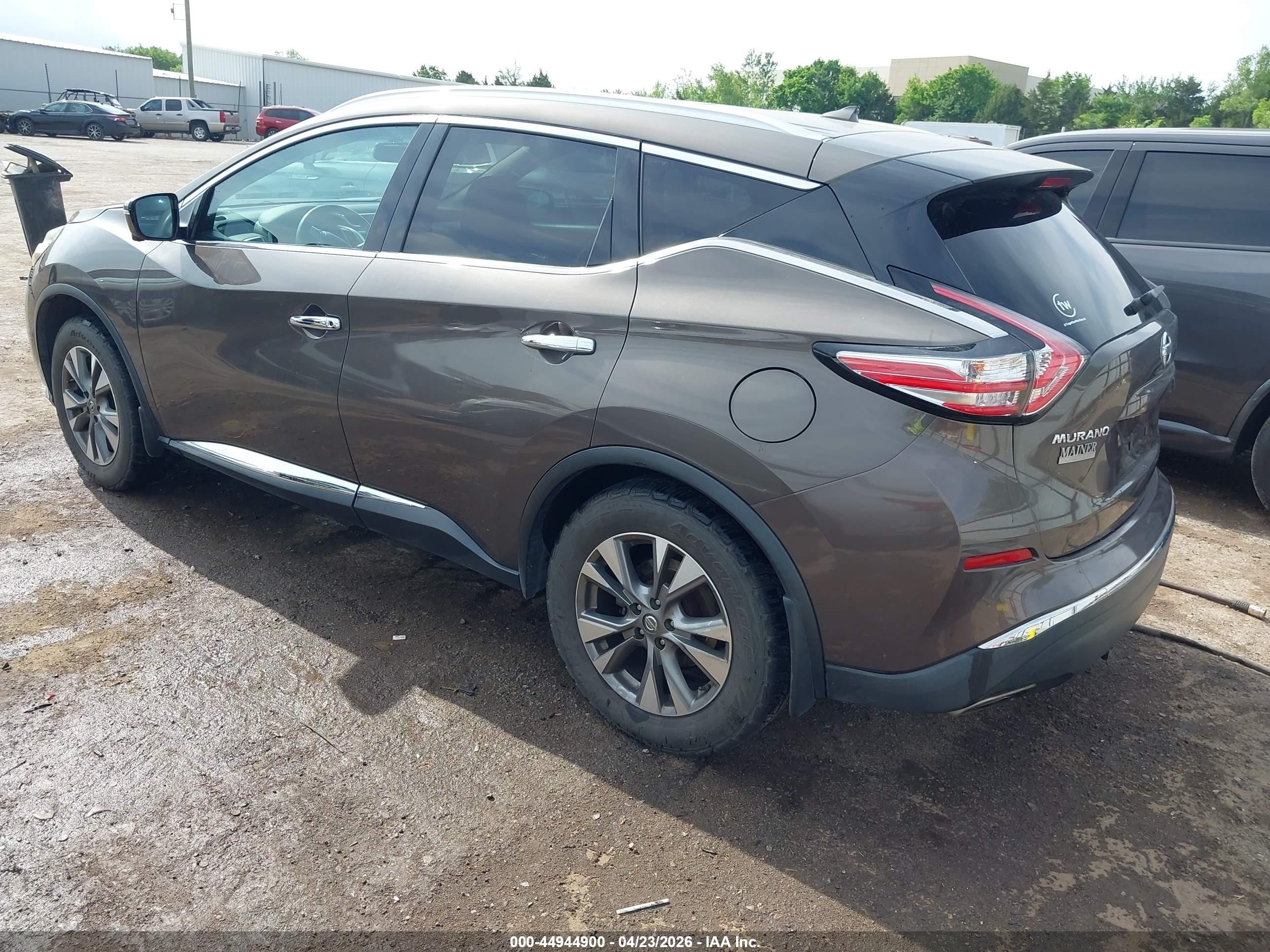2015 Nissan Murano Sl Gray vin: 5N1AZ2MG2FN277642
