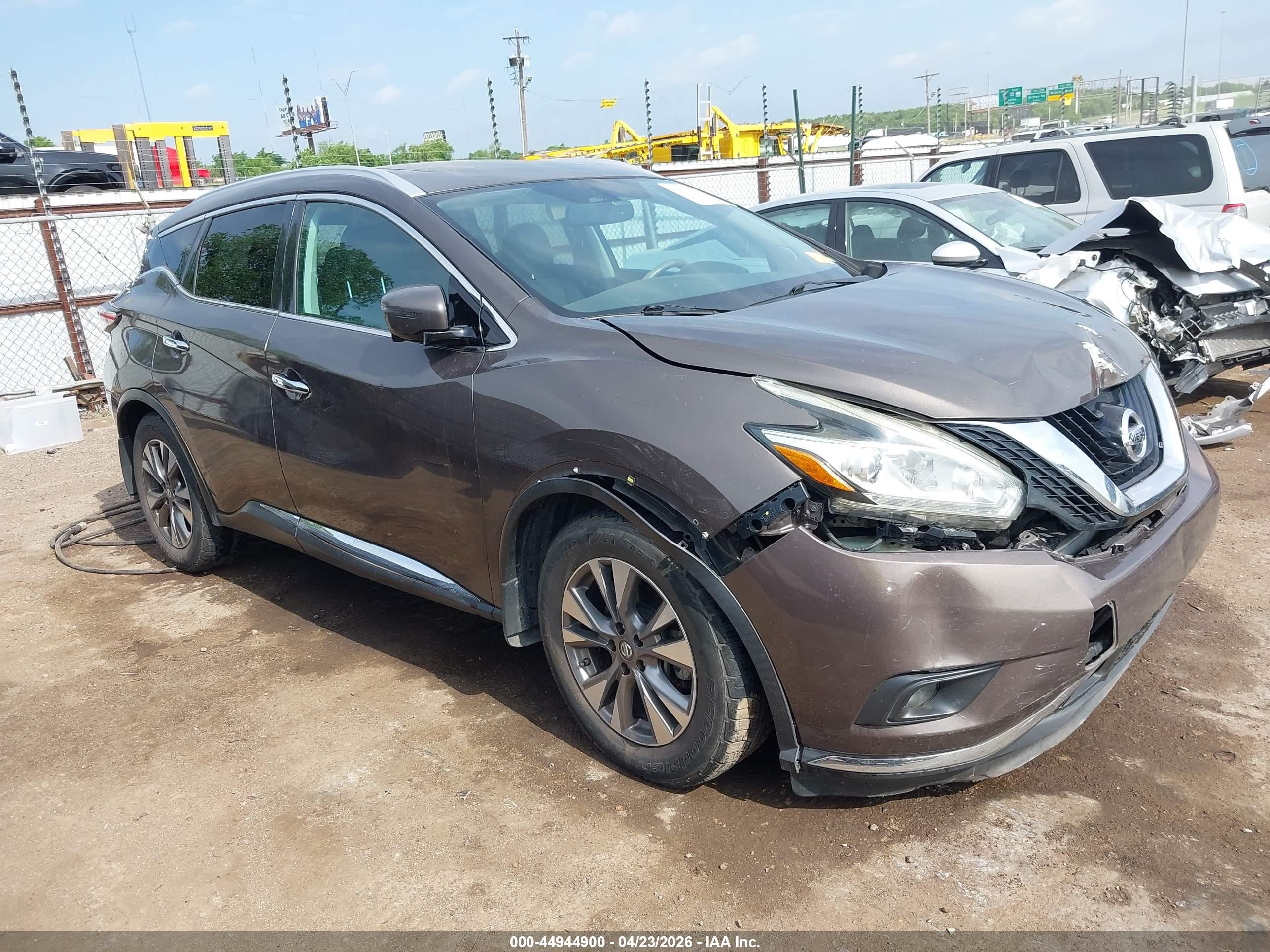 2015 Nissan Murano Sl Gray vin: 5N1AZ2MG2FN277642