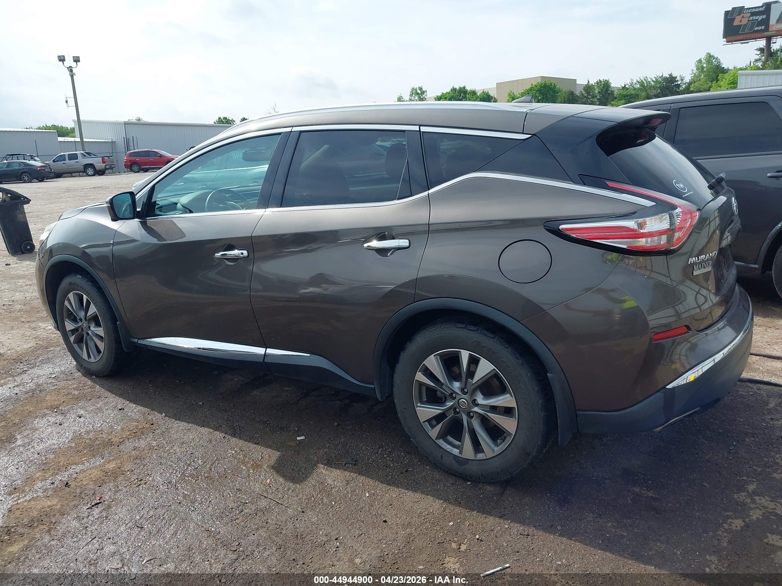 2015 Nissan Murano Sl Gray vin: 5N1AZ2MG2FN277642