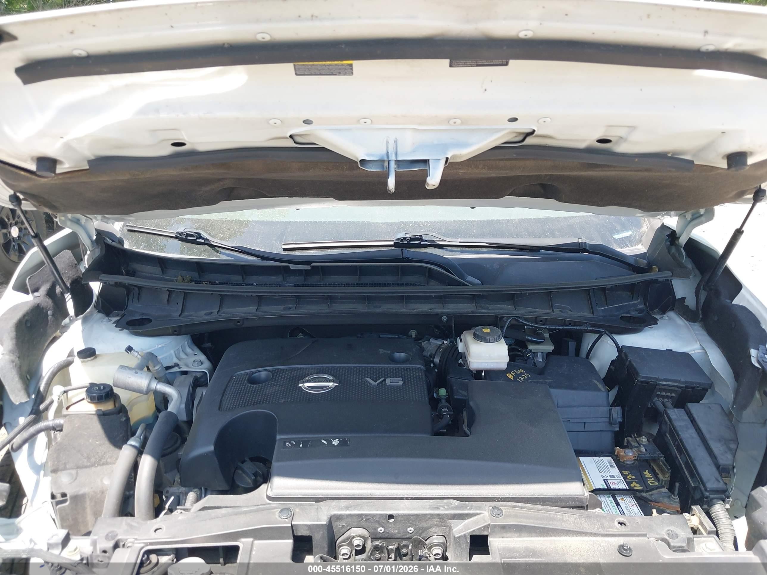 2015 Nissan Murano Sl Белый vin: 5N1AZ2MG2FN283828