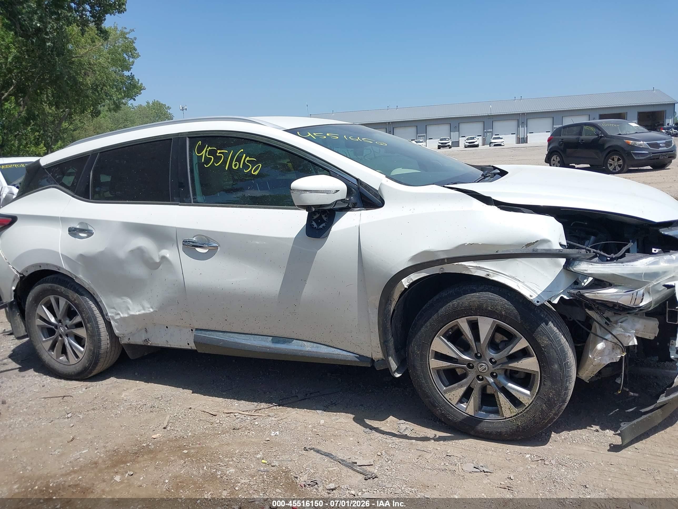 2015 Nissan Murano Sl Белый vin: 5N1AZ2MG2FN283828