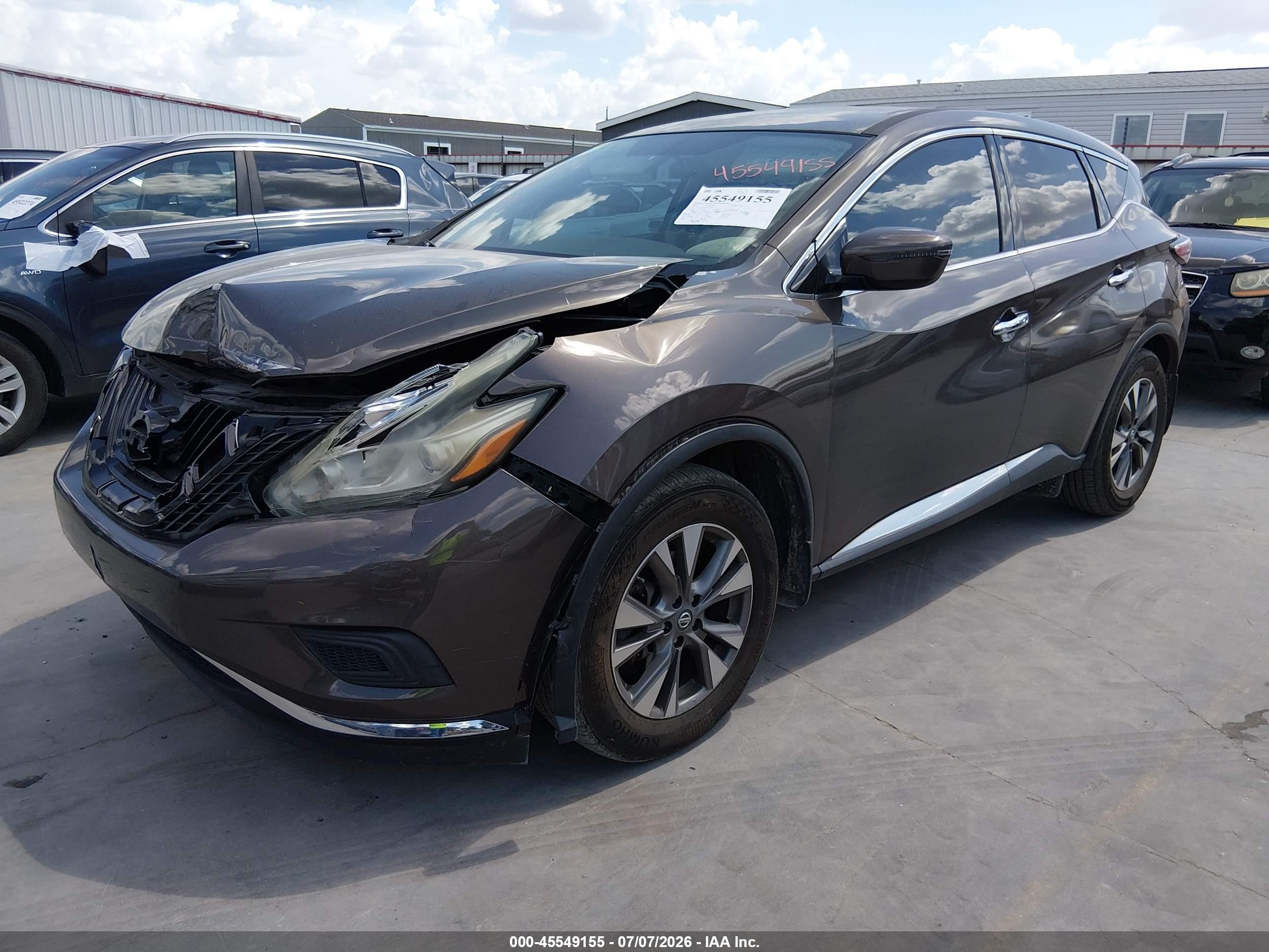 2015 Nissan Murano S Brown vin: 5N1AZ2MG2FN285403