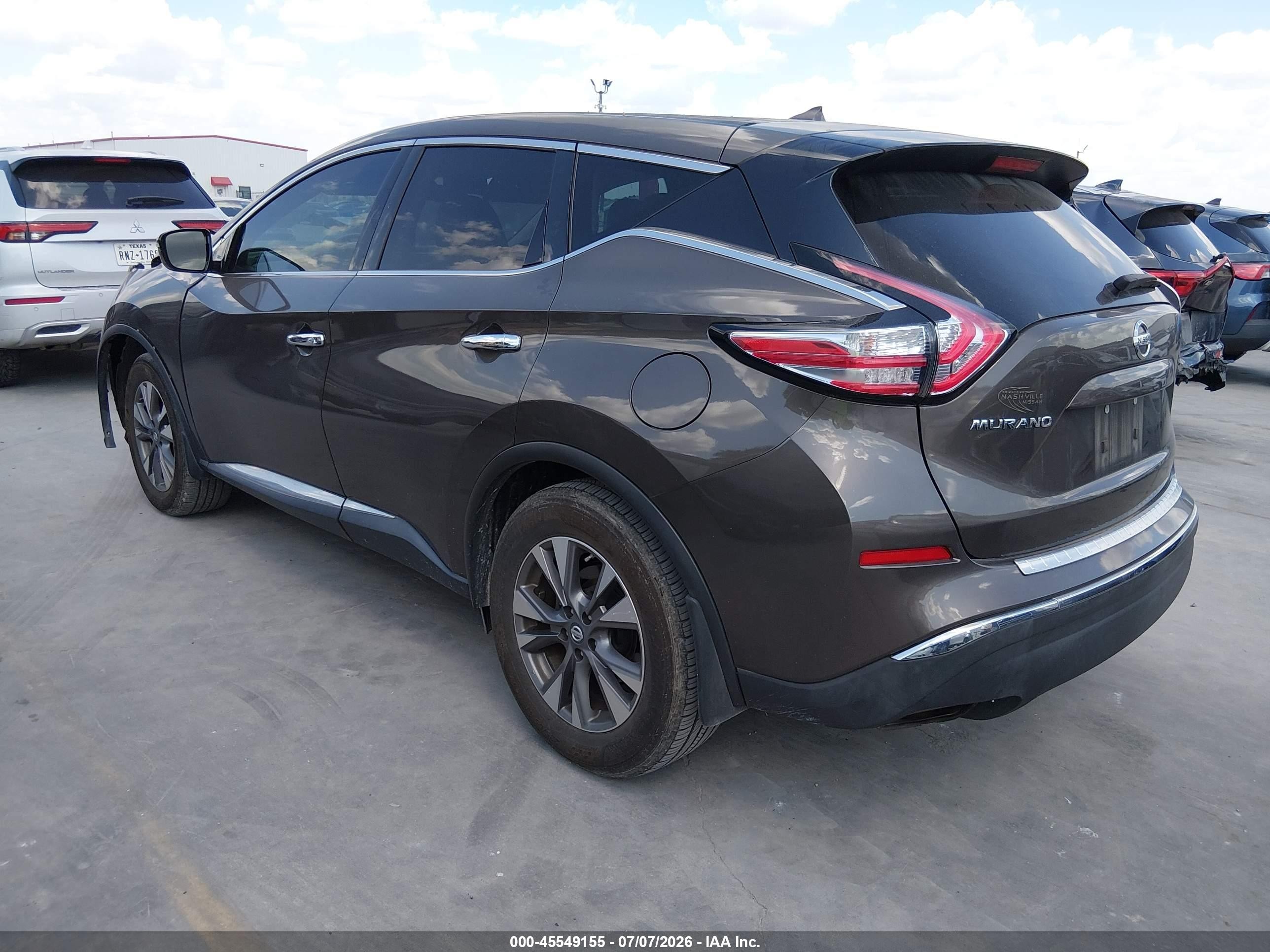 2015 Nissan Murano S Brown vin: 5N1AZ2MG2FN285403