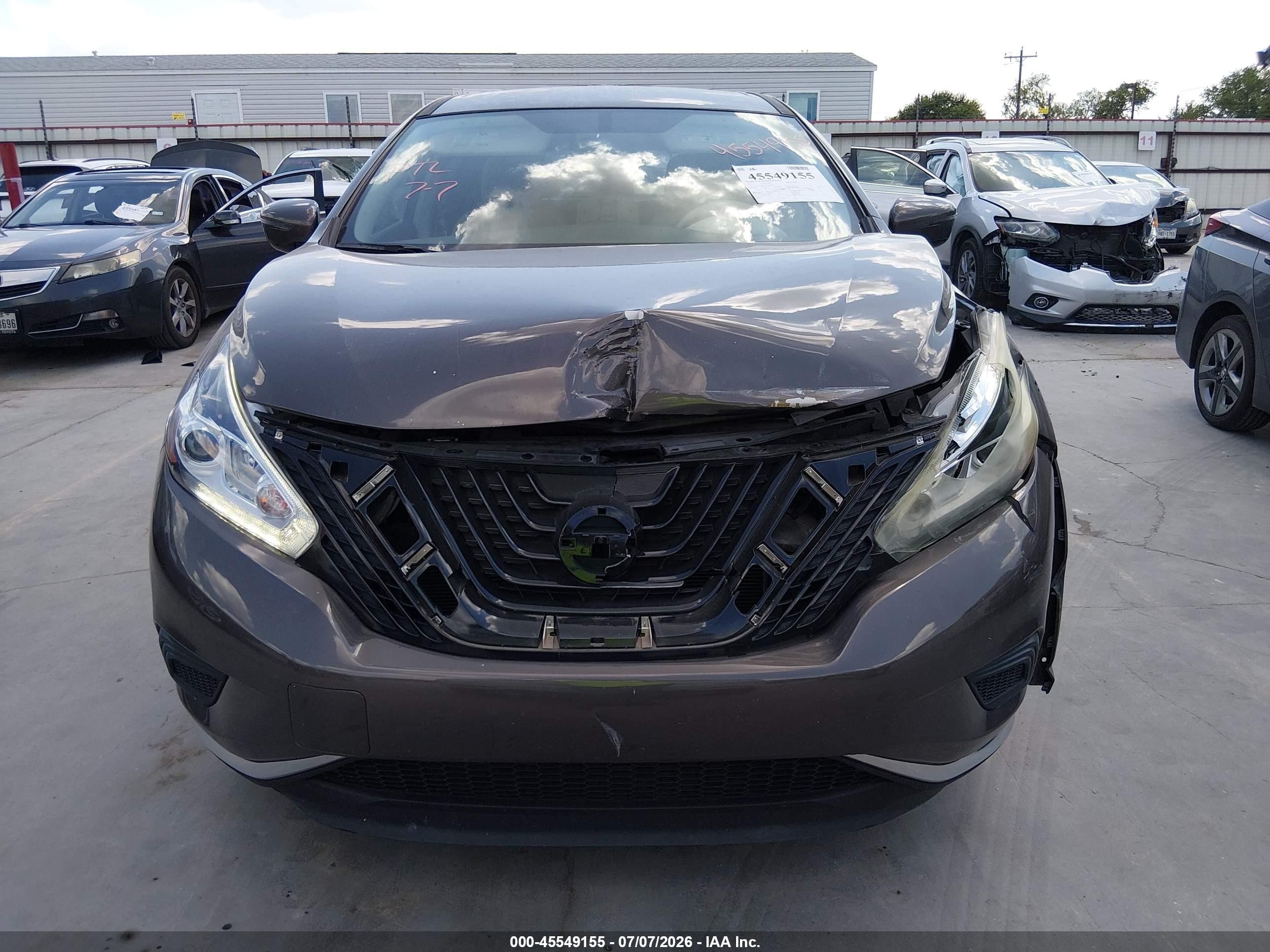 2015 Nissan Murano S Brown vin: 5N1AZ2MG2FN285403