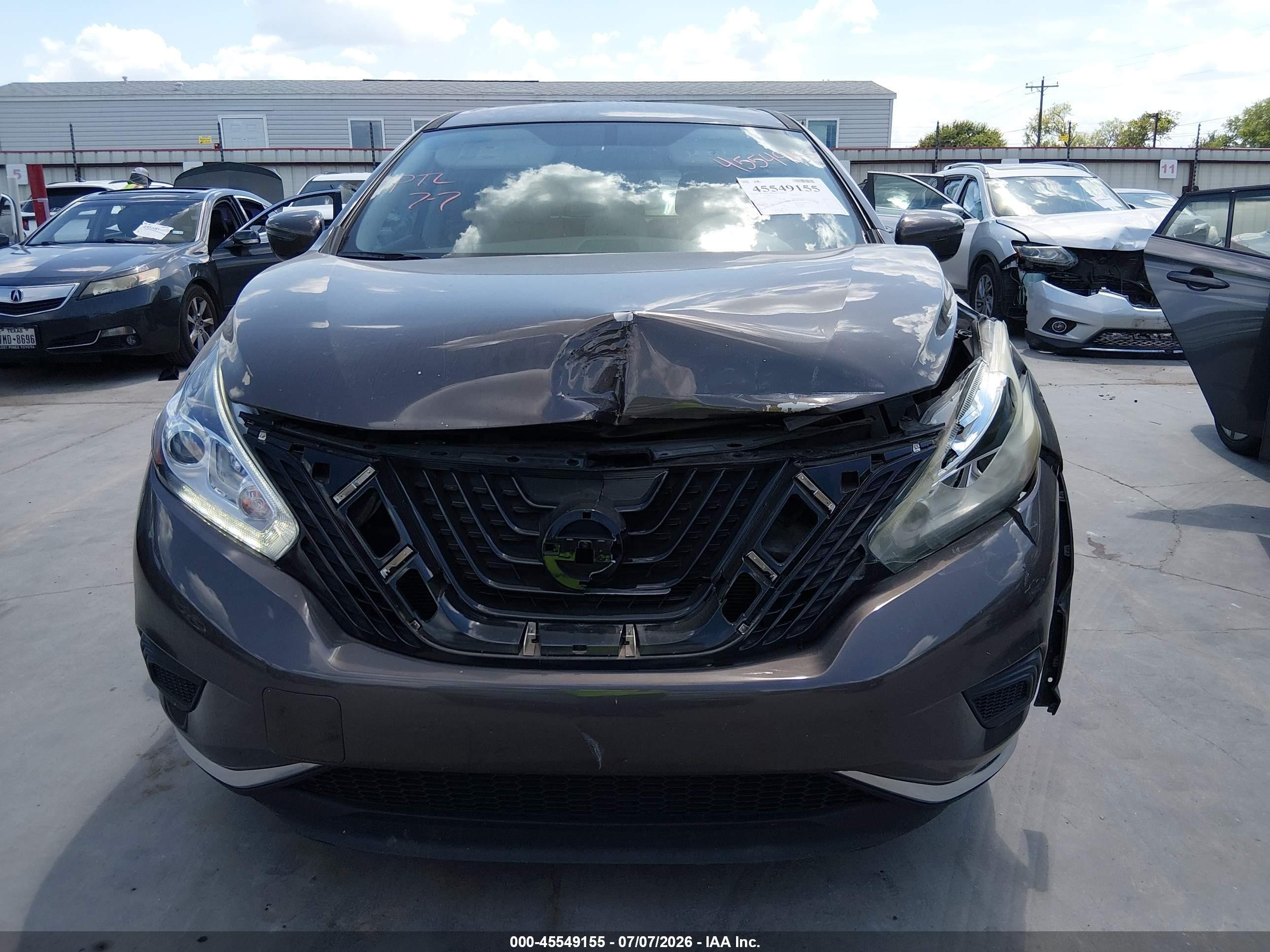 2015 Nissan Murano S Brown vin: 5N1AZ2MG2FN285403
