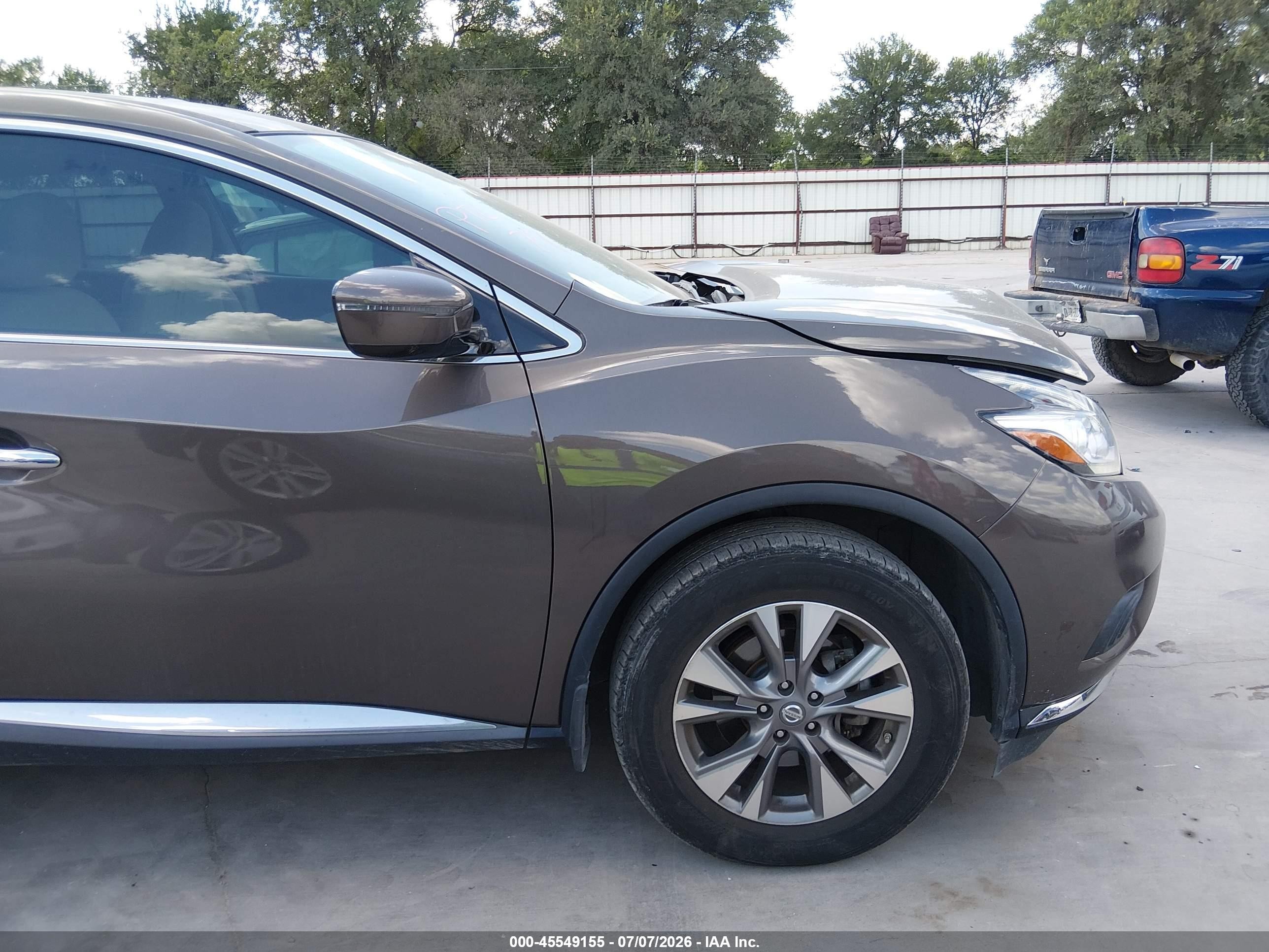 2015 Nissan Murano S Brown vin: 5N1AZ2MG2FN285403