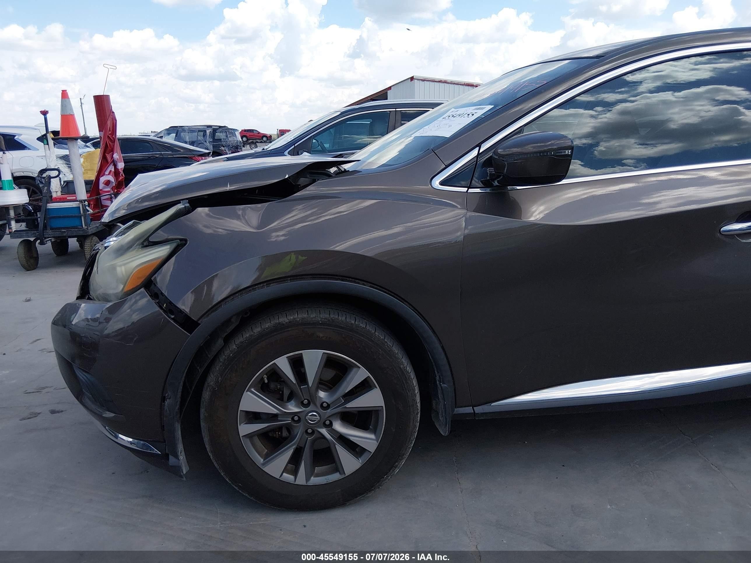 2015 Nissan Murano S Brown vin: 5N1AZ2MG2FN285403