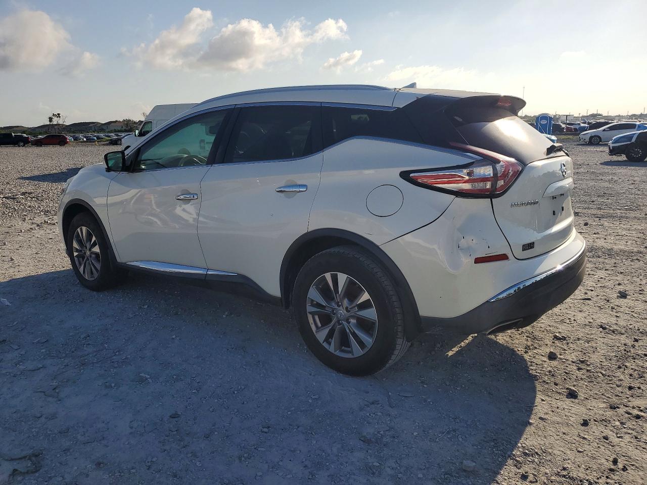 2015 Nissan Murano Sl White vin: 5N1AZ2MG3FN215523