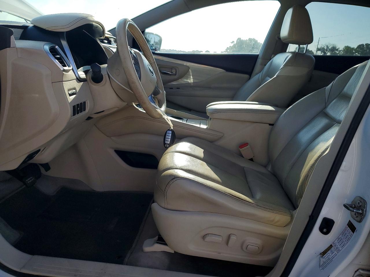 2015 Nissan Murano Sl White vin: 5N1AZ2MG3FN215523