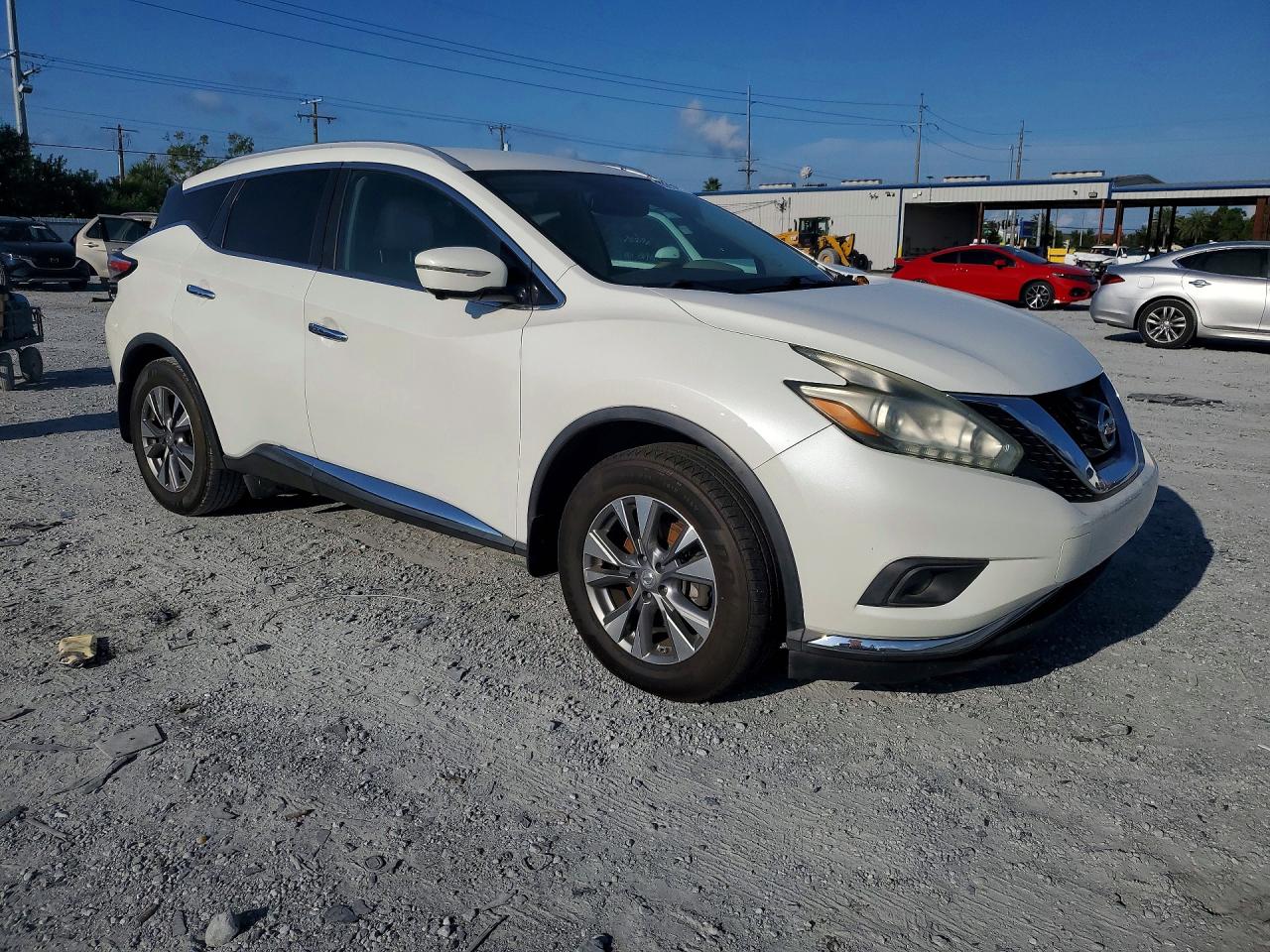 2015 Nissan Murano Sl White vin: 5N1AZ2MG3FN215523