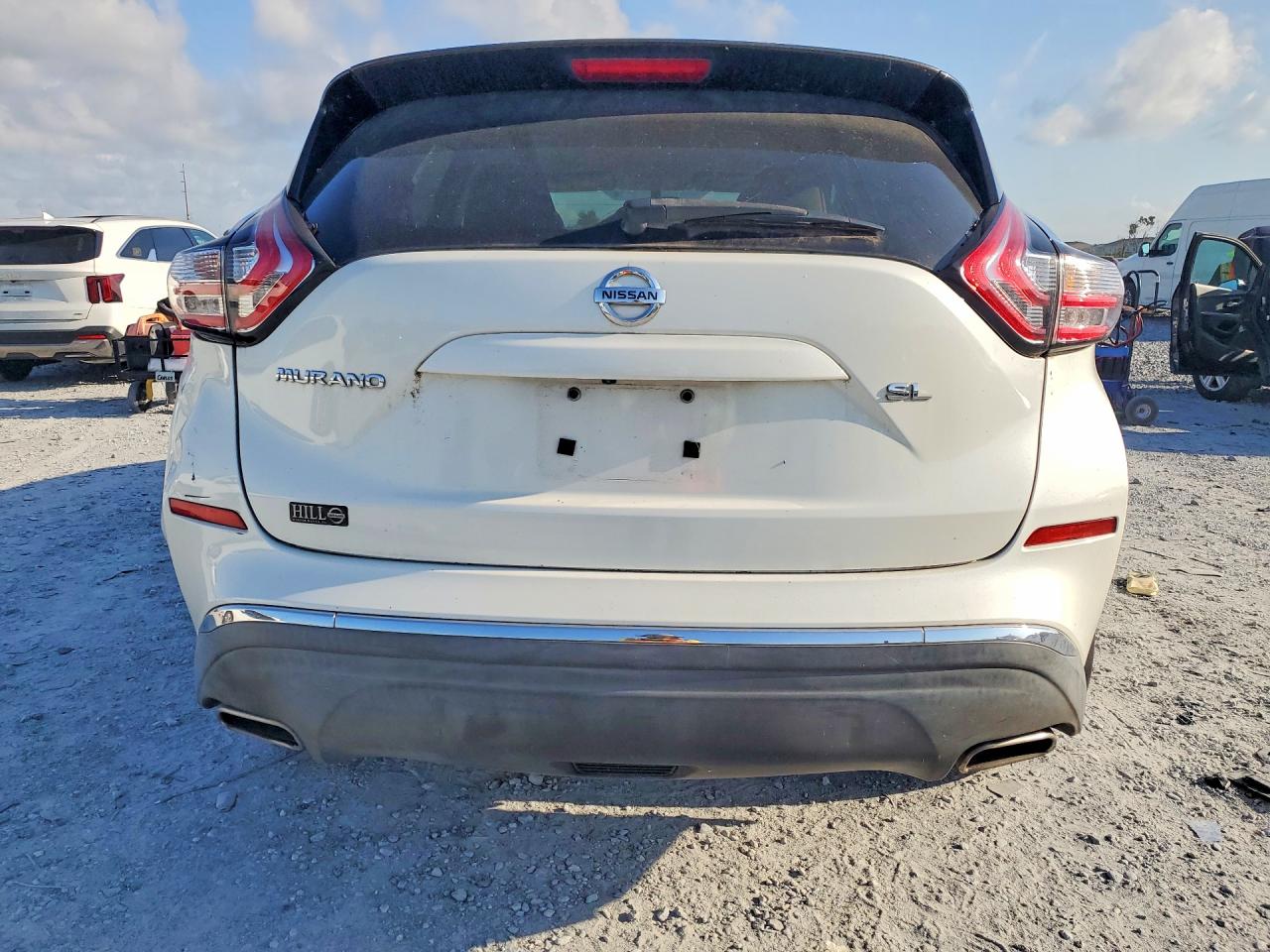 2015 Nissan Murano Sl White vin: 5N1AZ2MG3FN215523