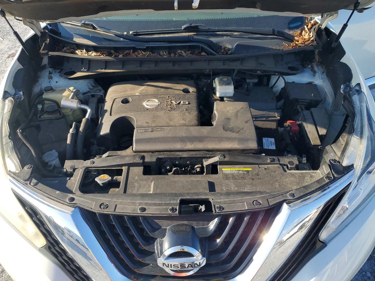 2015 Nissan Murano Sl White vin: 5N1AZ2MG3FN215523