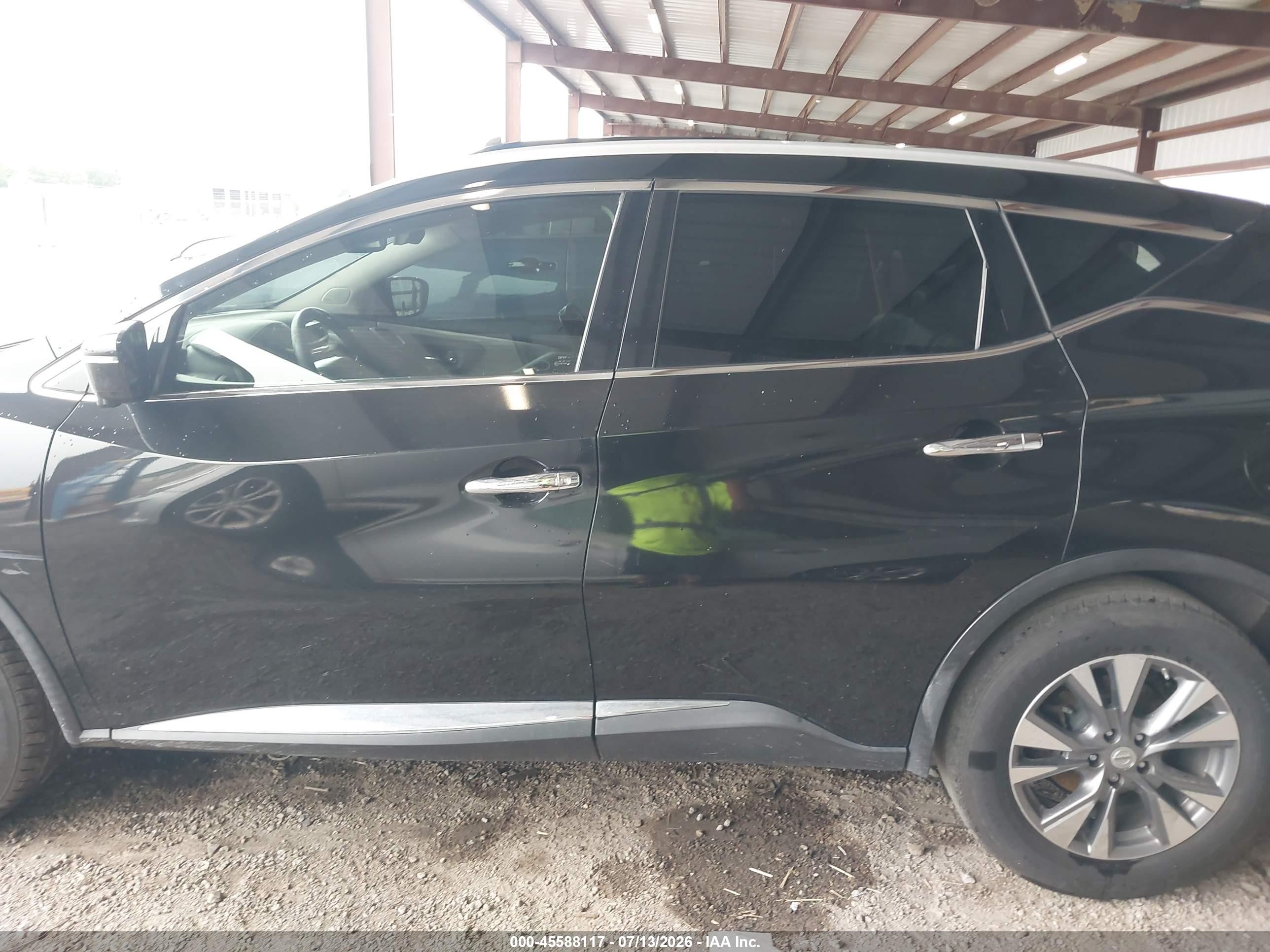 2015 Nissan Murano Sl Black vin: 5N1AZ2MG3FN220611