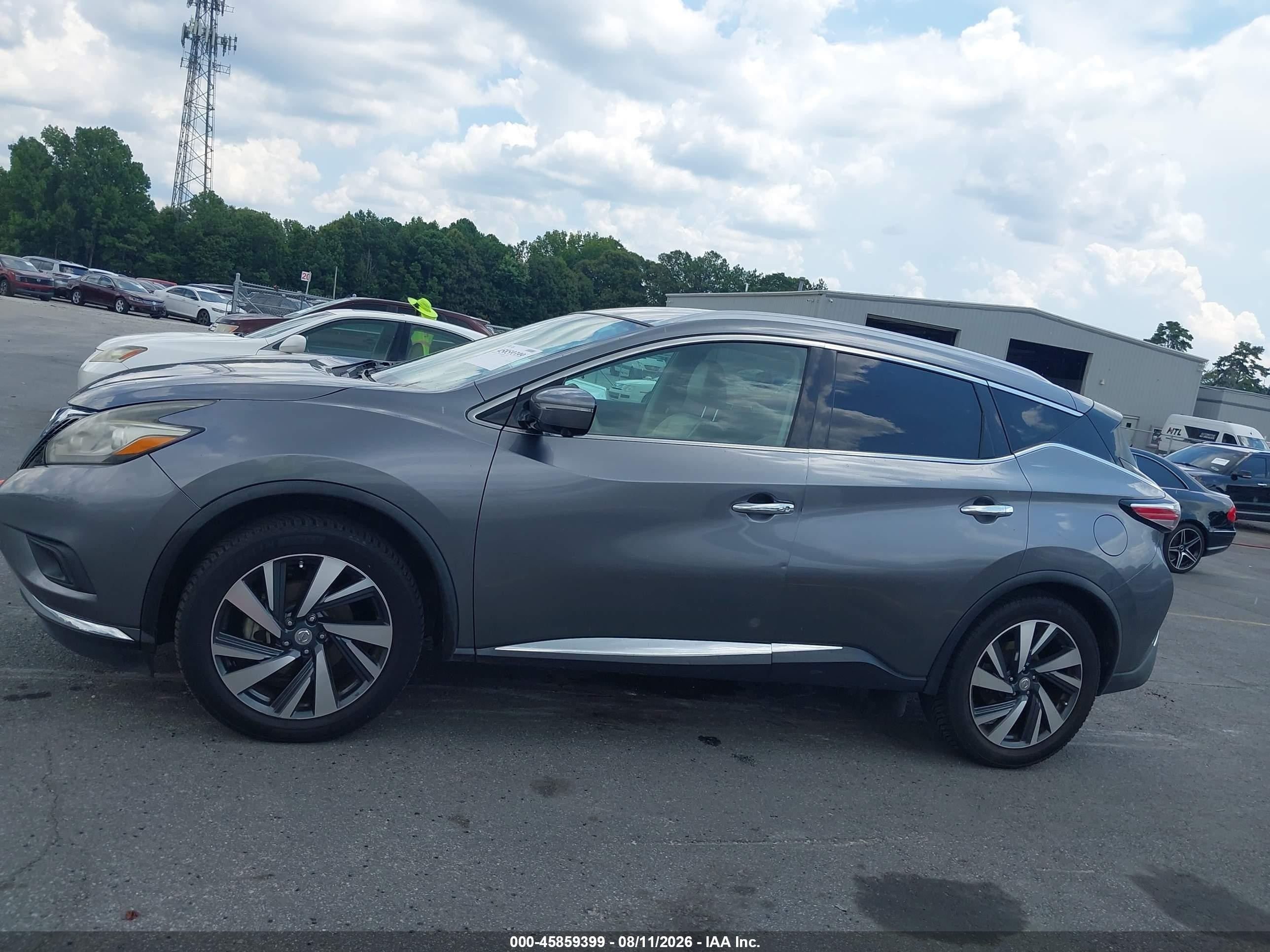 2015 Nissan Murano Platinum Gray vin: 5N1AZ2MG3FN222312