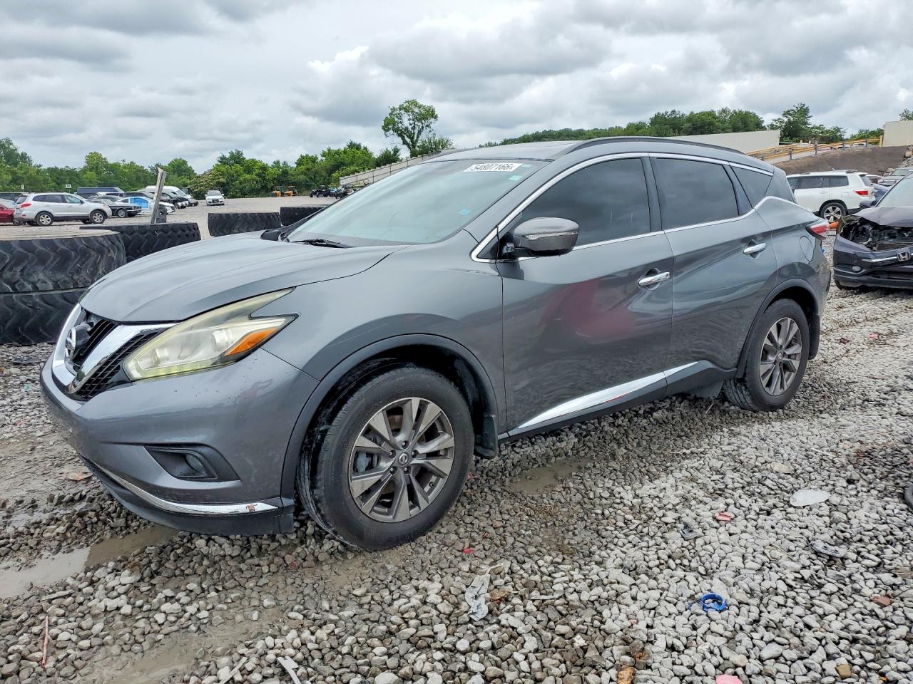 2015 Nissan Murano Sv Gray vin: 5N1AZ2MG3FN251969